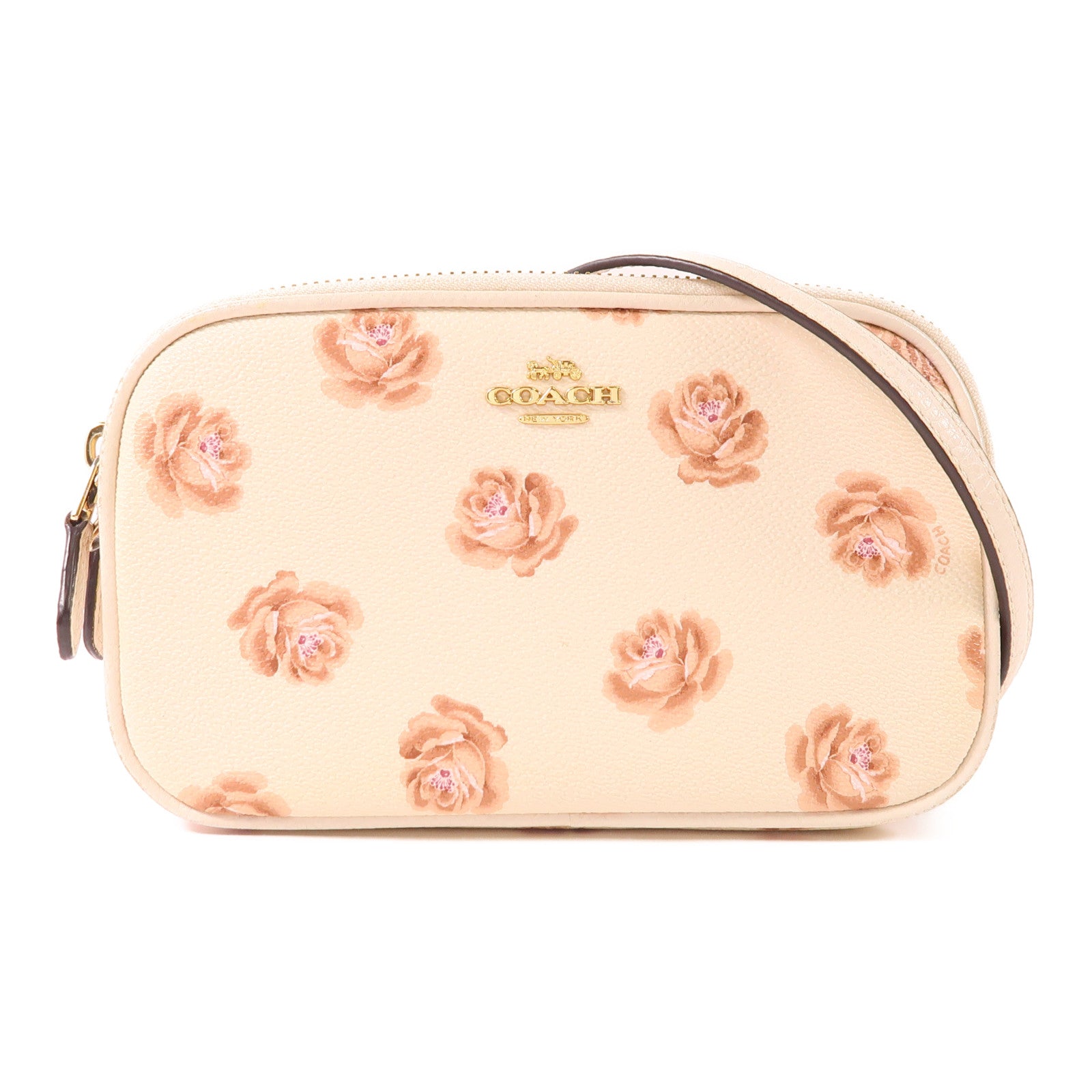 COACH 皮革Shoulder Bag金扣肩背袋