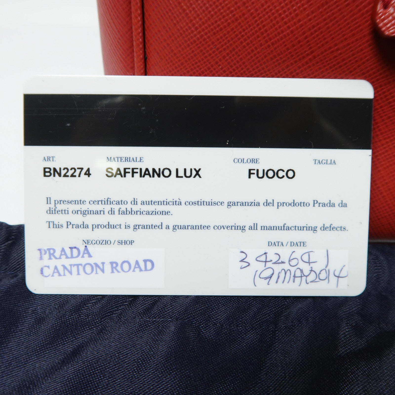 PRADA 牛皮皮革Galleria金扣手挽肩背兩用袋