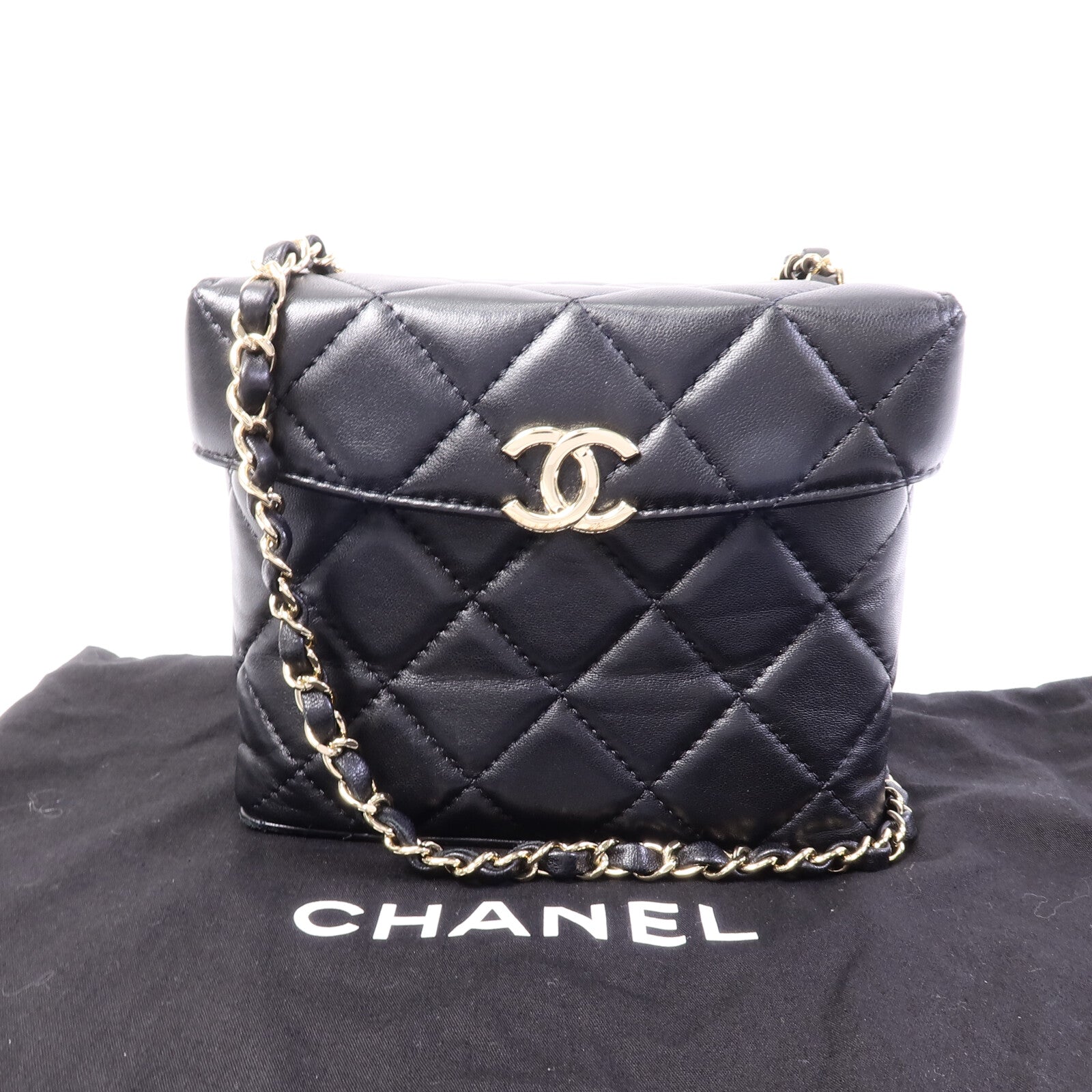 CHANEL 羊皮皮革Chain Shoulder鏈帶肩背袋