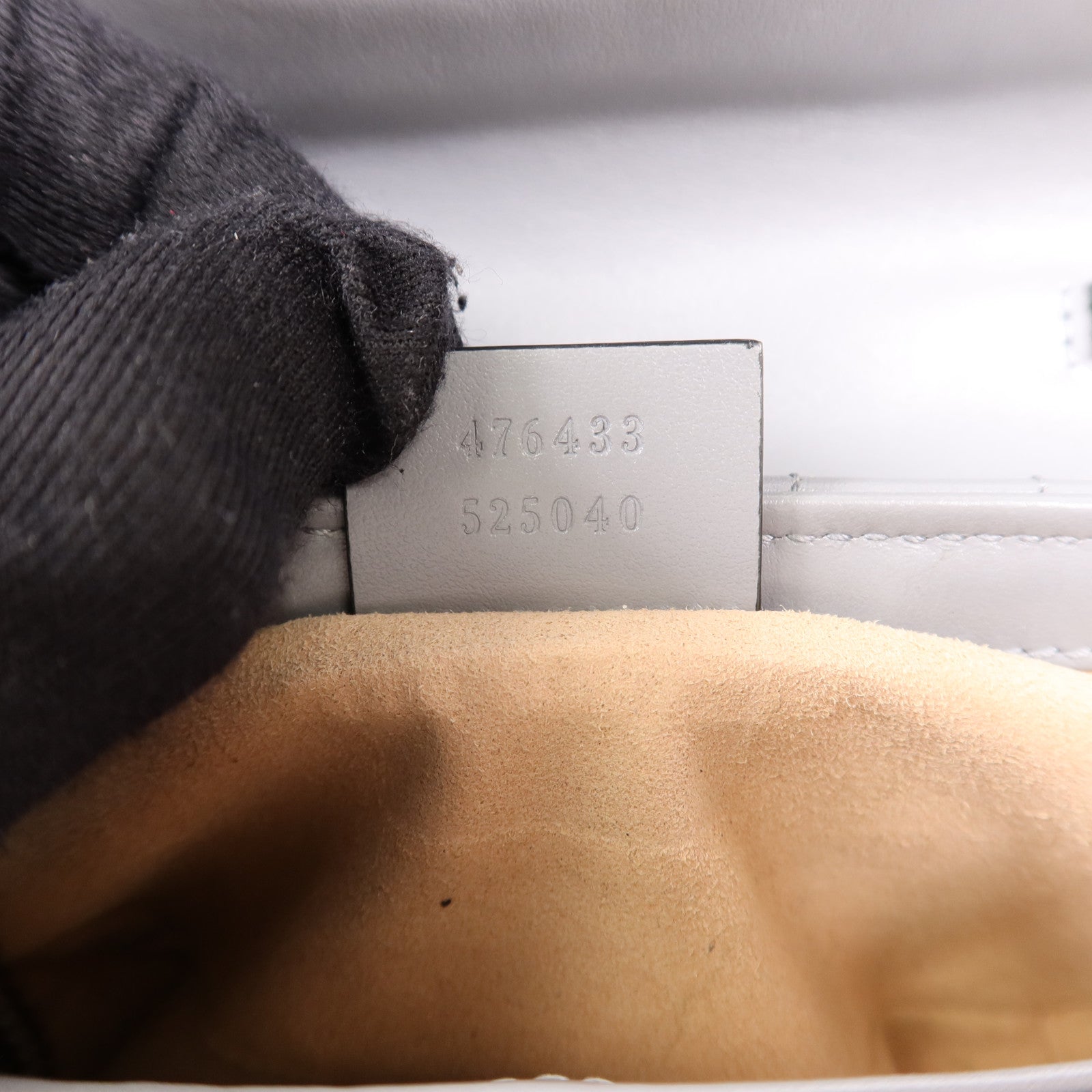 GUCCI 牛皮皮革GG Marmont Super Mini銀扣鏈帶肩背袋