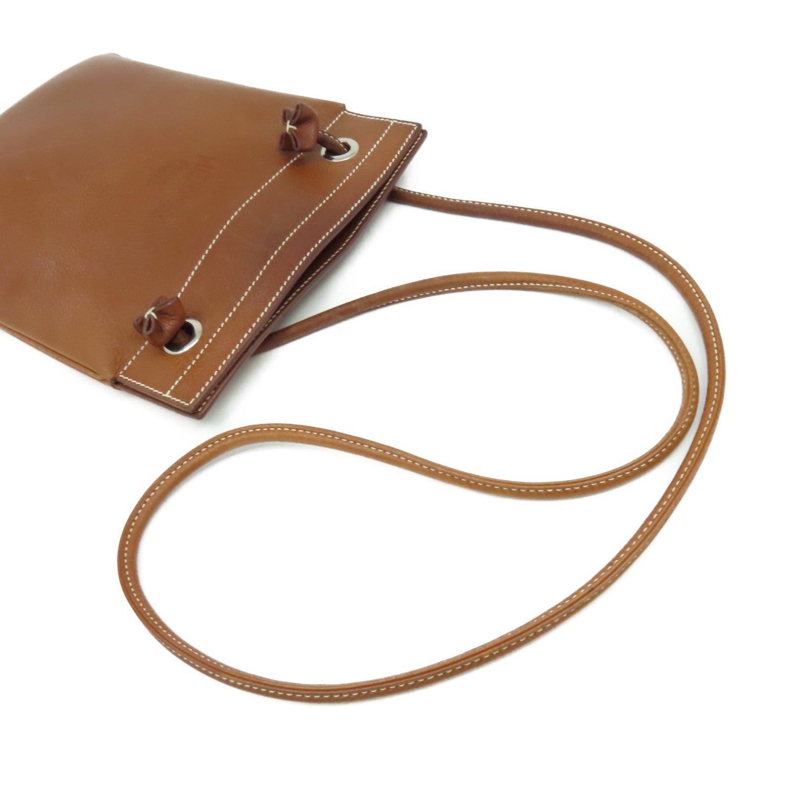HERMES 【激減優惠】Barenia Faubourg皮革Aline Shoulder Bag肩背袋啡色
