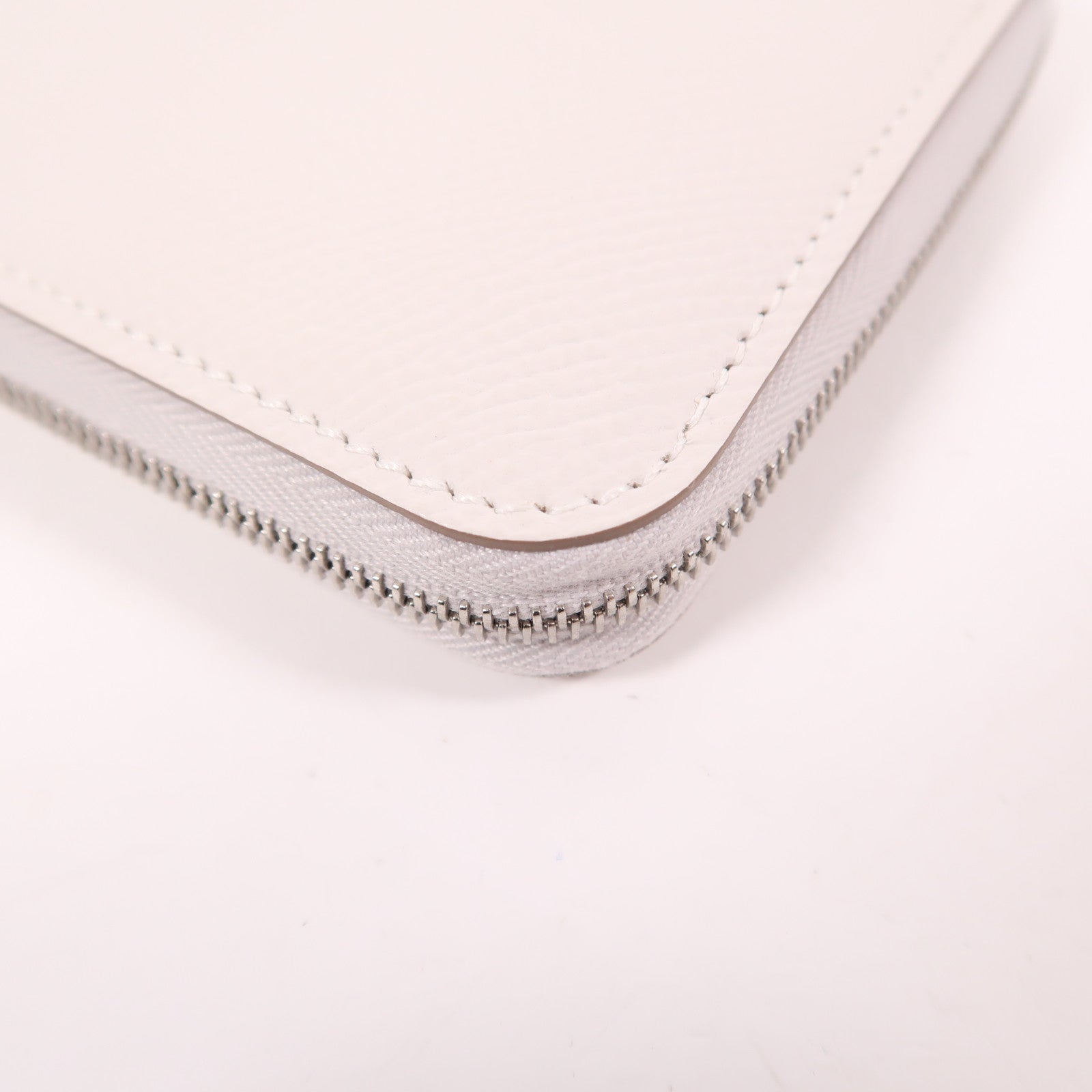 HERMES Epsom皮革Silk In Compact Wallet銀扣錢包