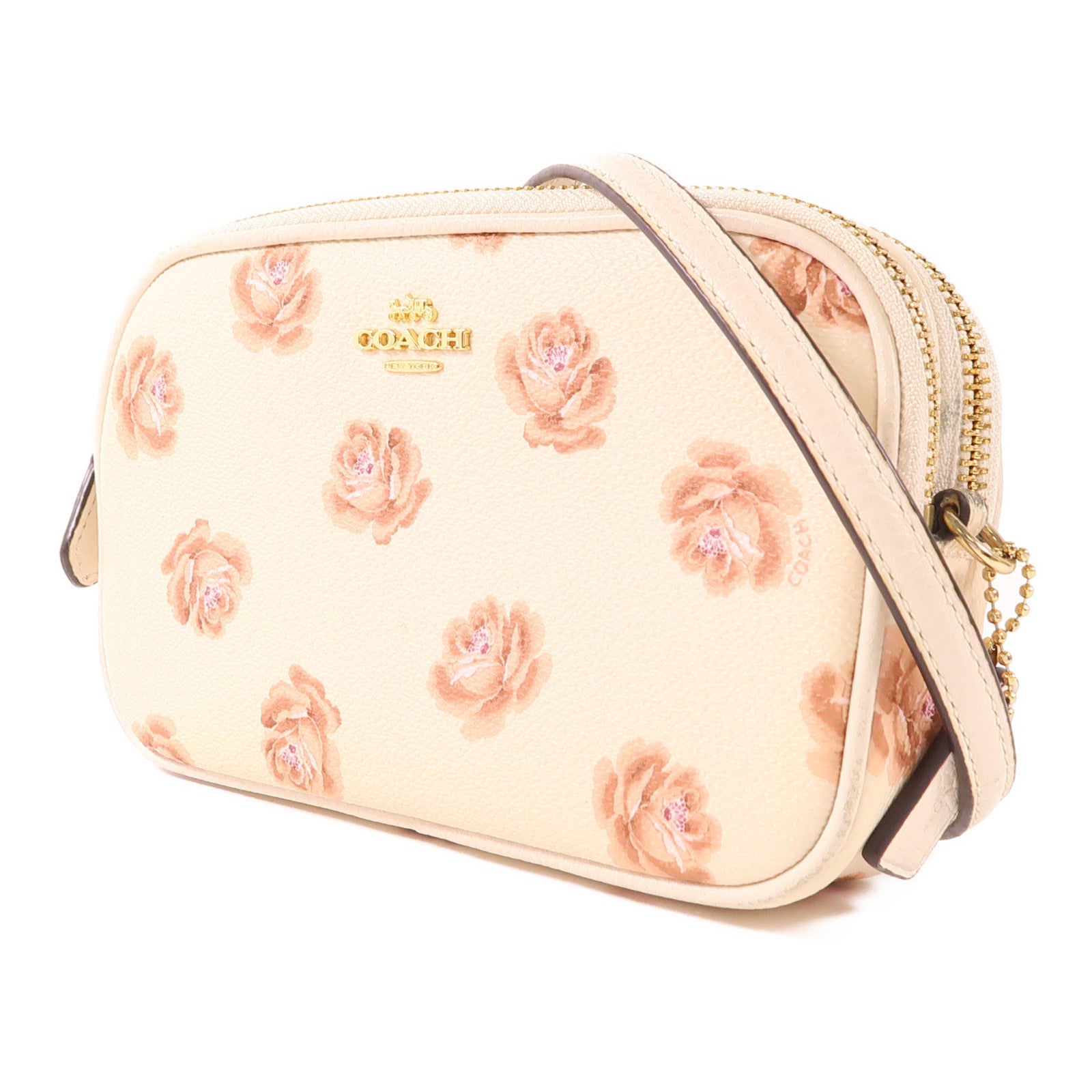 COACH 皮革Shoulder Bag金扣肩背袋