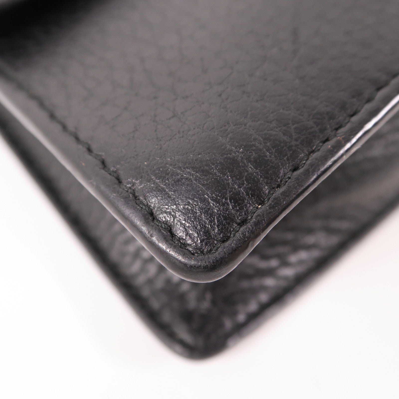 GUCCI GG SHW Dionysus Chain Shoulder Bag 476432 Calfskin Leather Black