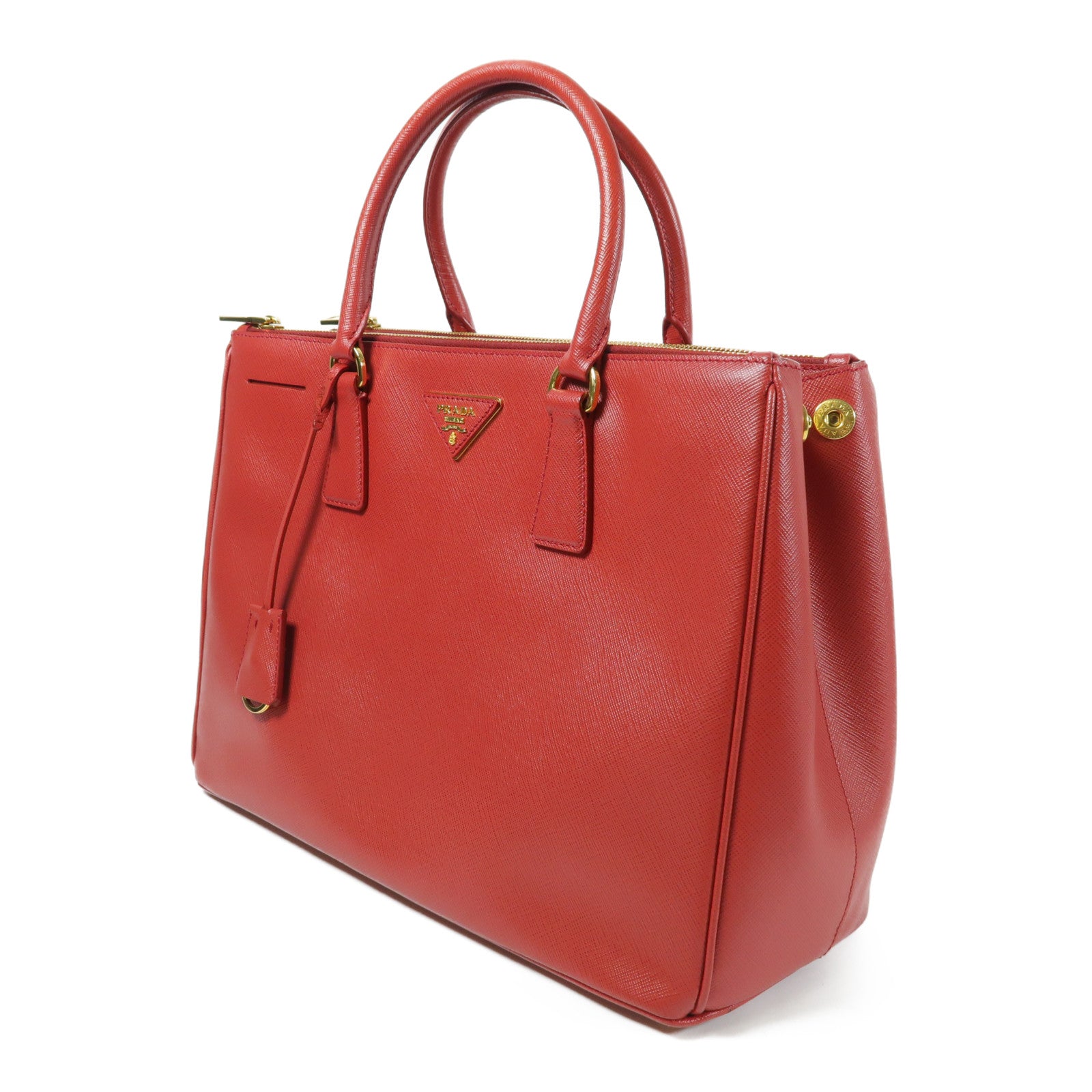 PRADA 牛皮皮革Galleria金扣手挽肩背兩用袋