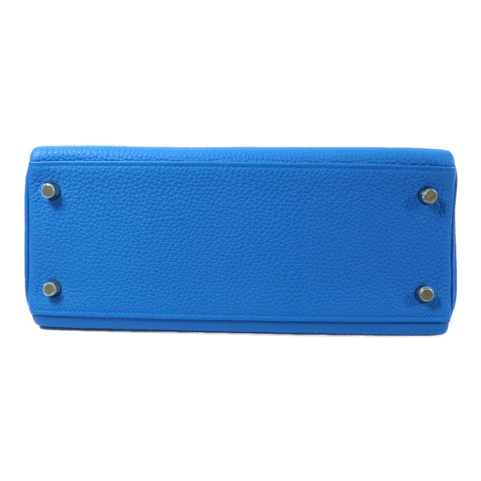 HERMES Togo皮革Kelly 28手挽肩背兩用袋Bleu Zanzibar