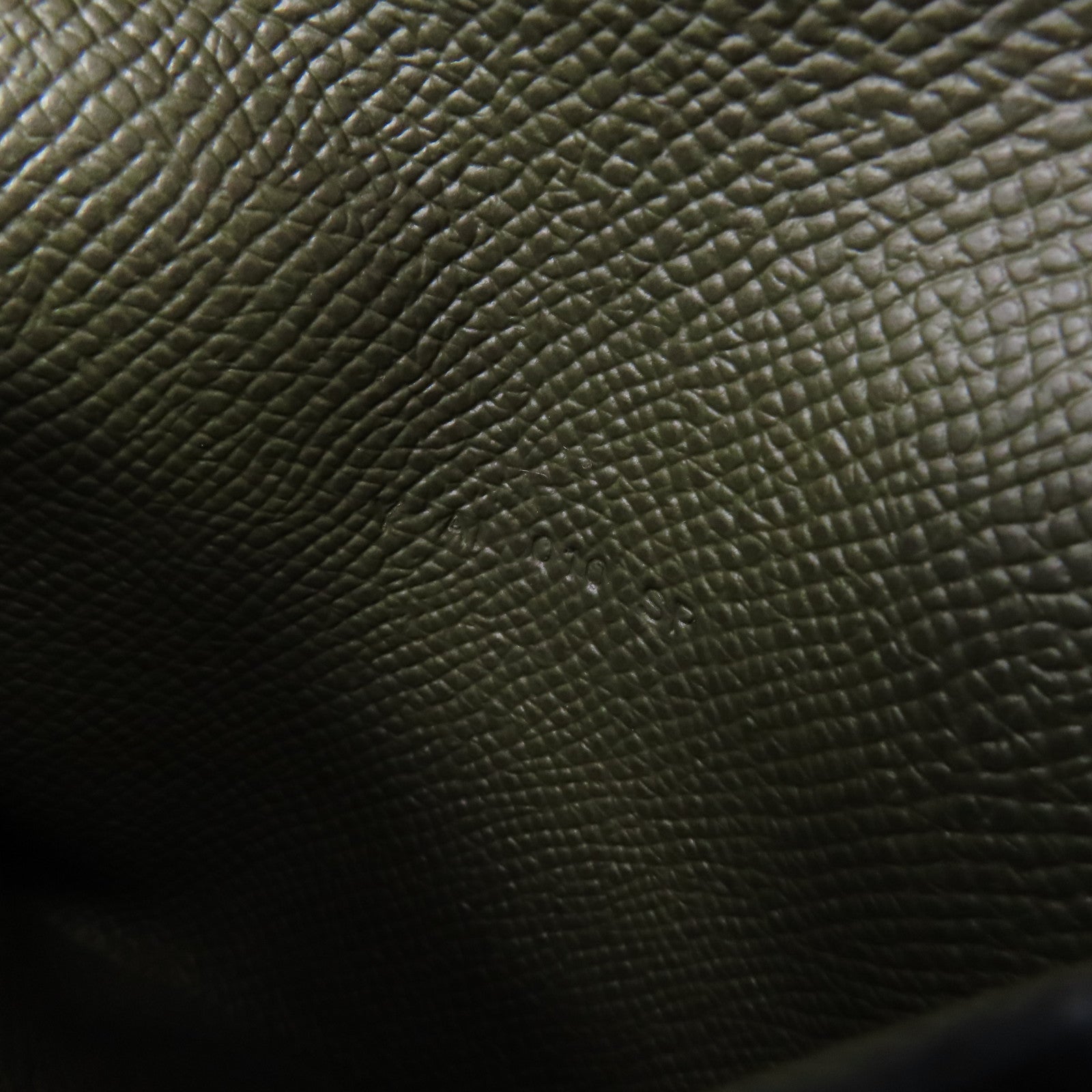 HERMES 【激減優惠】Epsom皮革Bearn Wallet金扣錢包Vert de Gris綠色