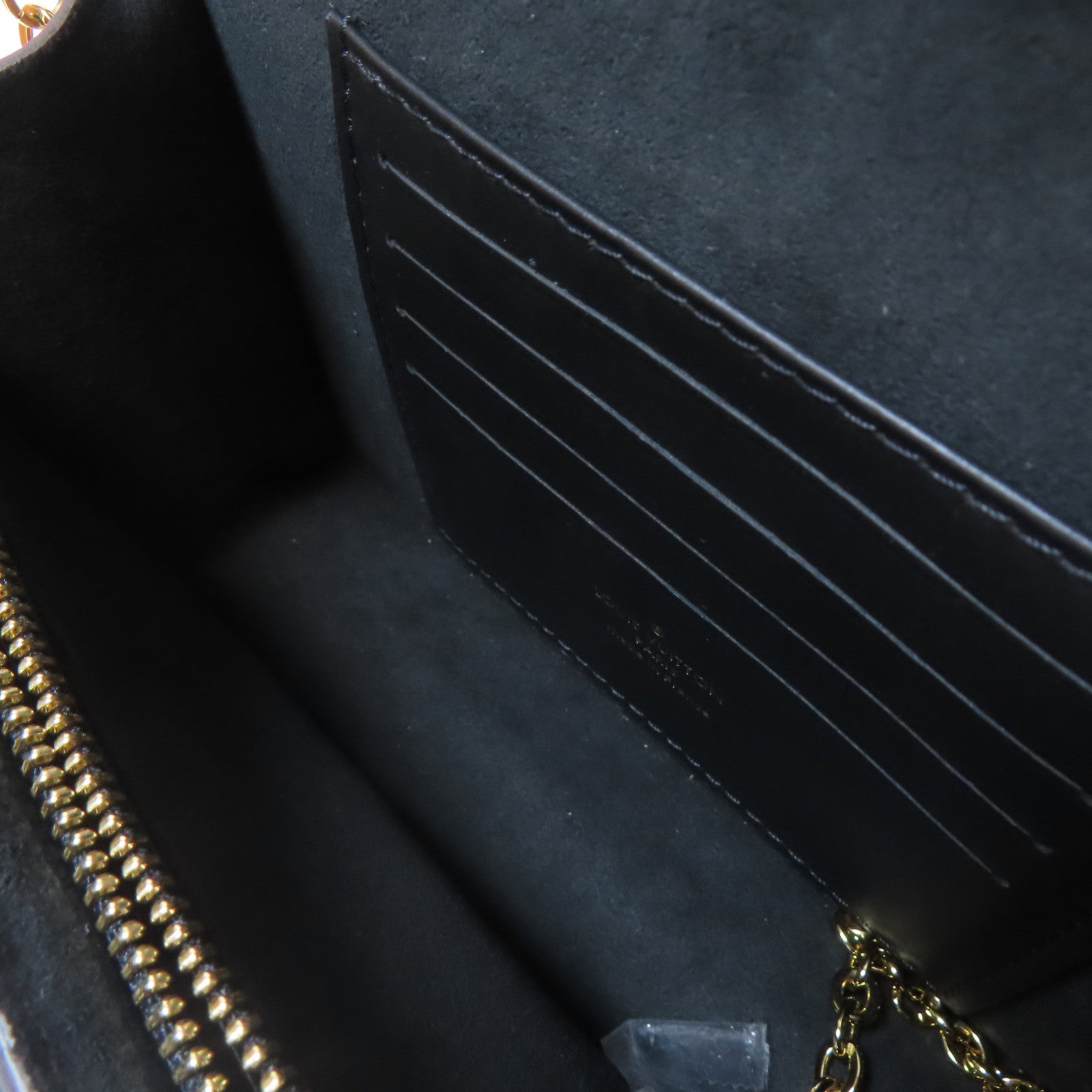 LOUIS VUITTON 【激減優惠】Monogram Dauphine Chain Wallet金扣鏈帶肩背袋啡色