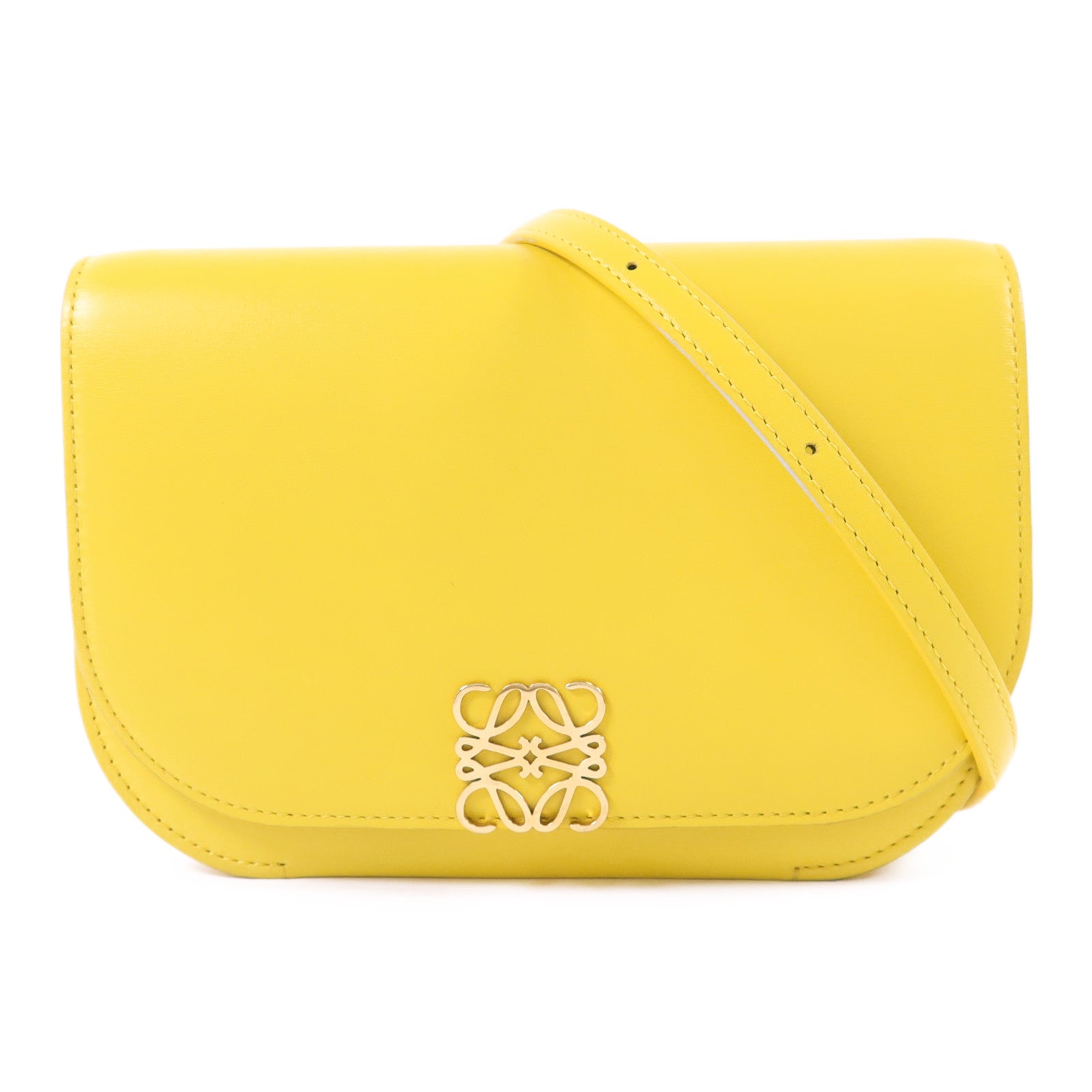 LOEWE 【激減優惠】羊皮皮革Goya金扣肩背袋