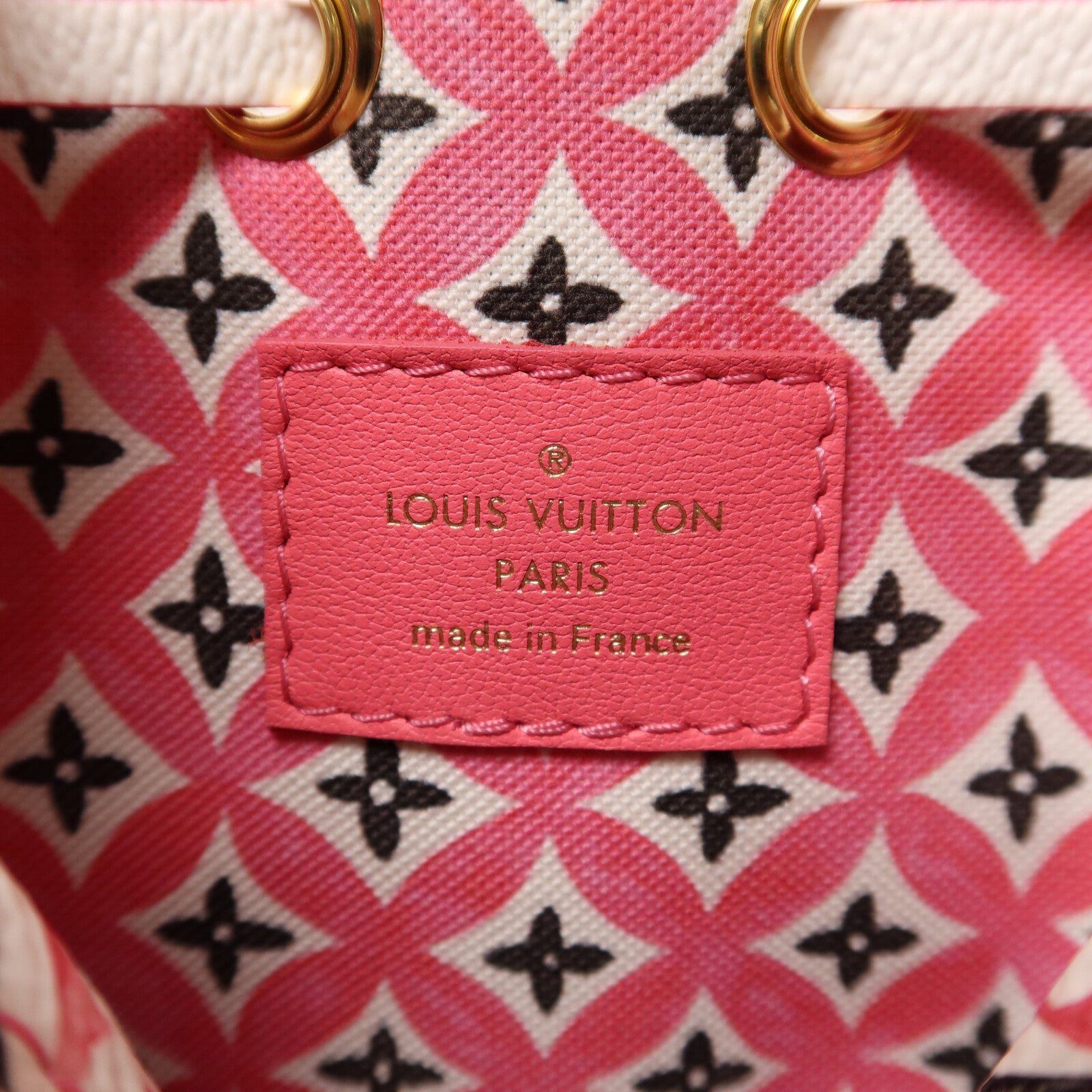 LOUIS VUITTON Monogram Watercolor Giant Nano Noe金扣手挽肩背兩用袋