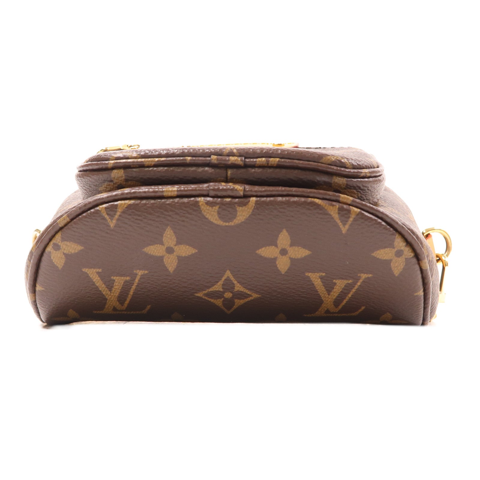 LOUIS VUITTON 【激減優惠】Monogram Mini Bumbag金扣手挽肩背兩用袋棕色