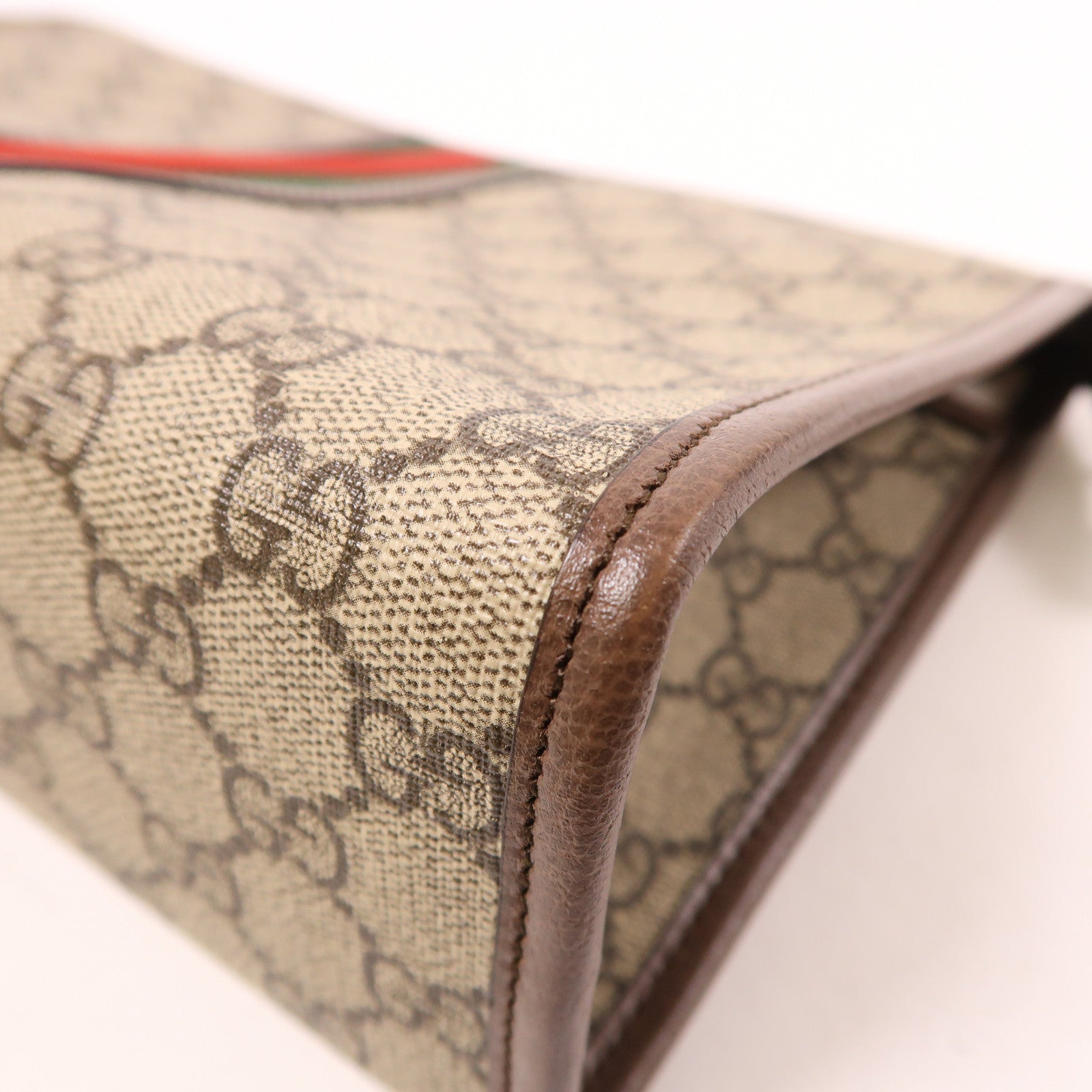 GUCCI 【激減優惠】塗層帆布Ophidia Toiletry Case金扣手拿包