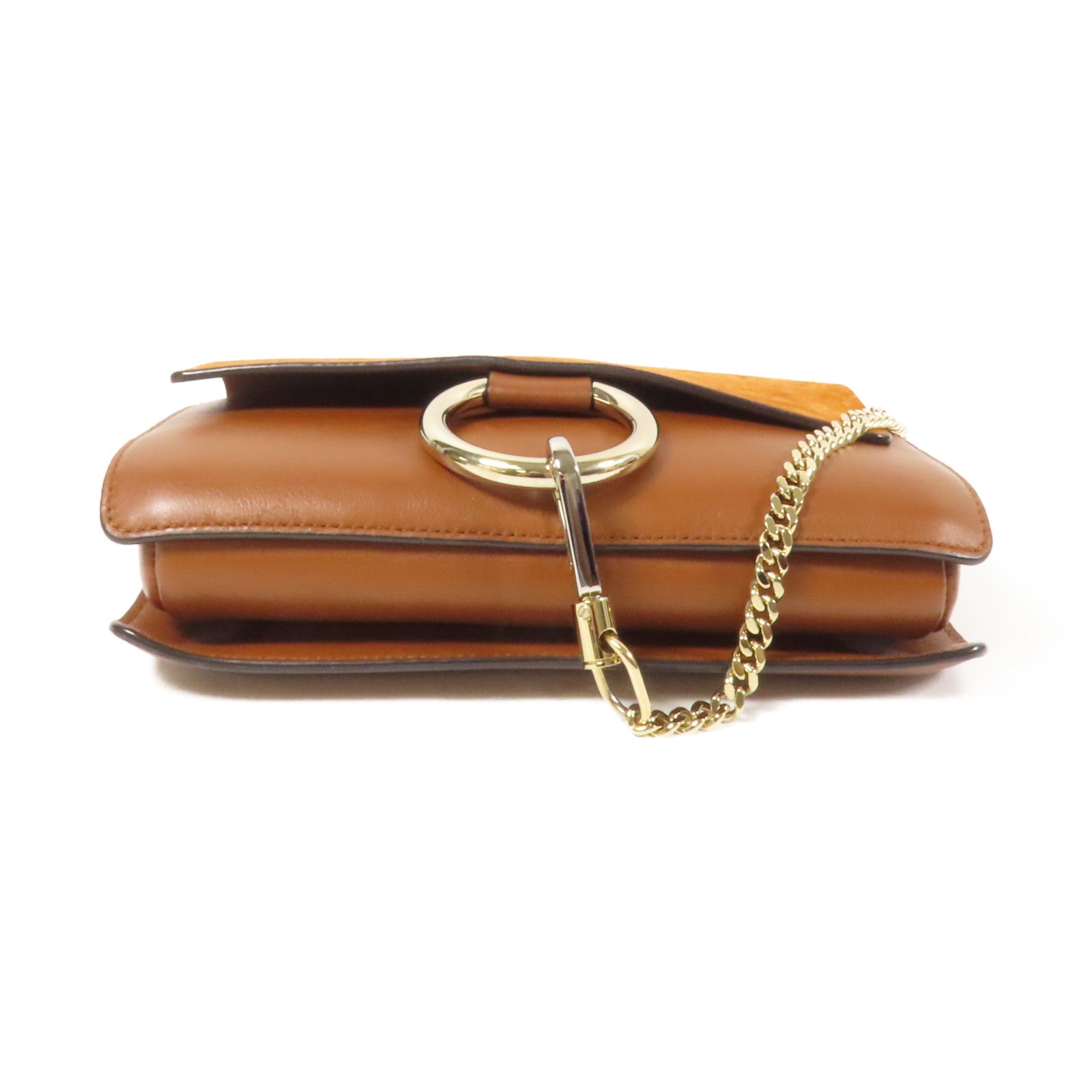 Chloe 牛皮皮革Shoulder Bag金扣肩背袋