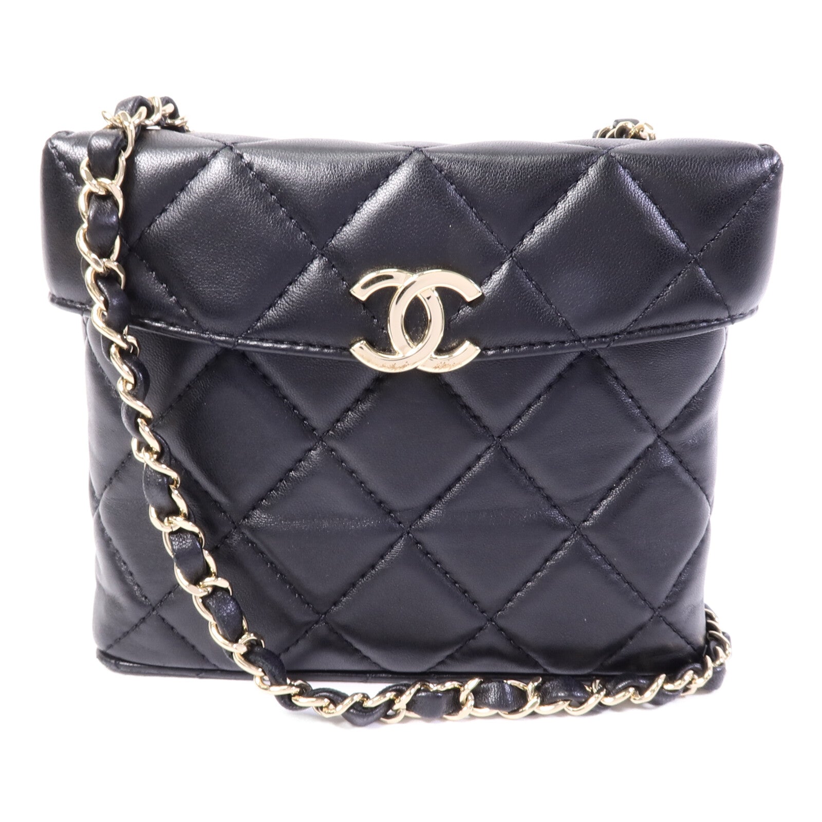 CHANEL 羊皮皮革Chain Shoulder鏈帶肩背袋