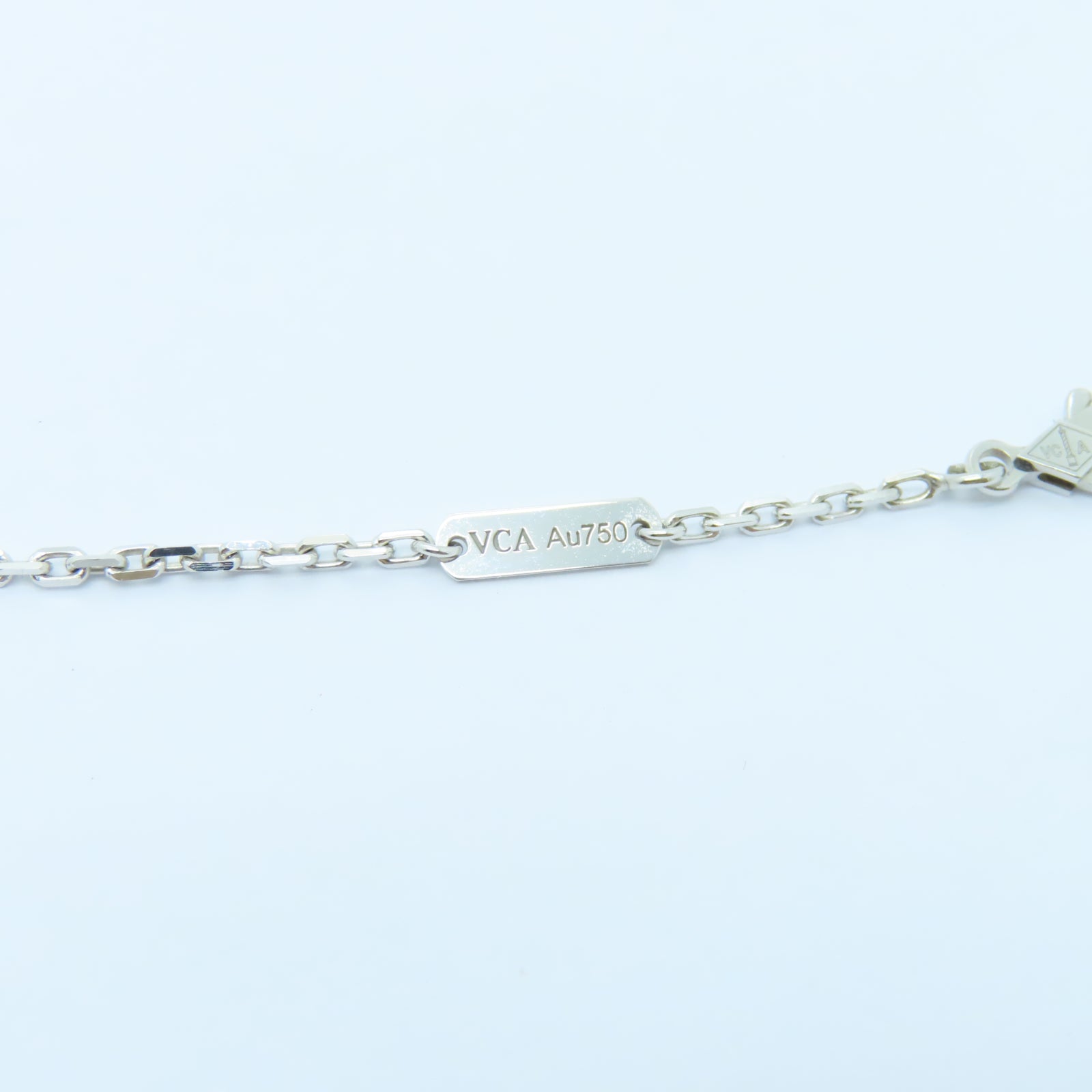 Van Cleef & Arpels 【激減優惠】18K白金Flower Pendant 2.37ct鑽石項鍊銀色