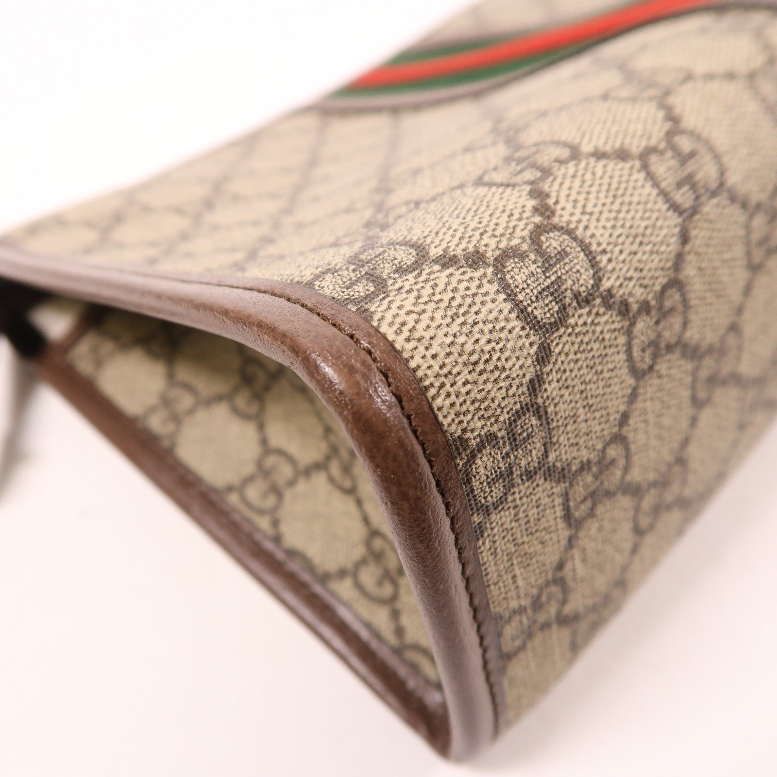 GUCCI 塗層帆布Ophidia Toiletry Case金扣手拿包