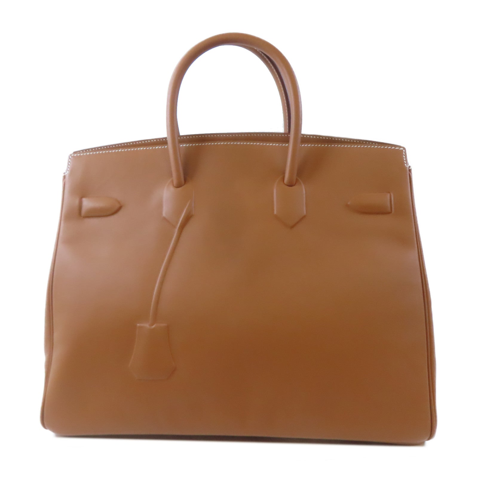HERMES 【激減優惠】Swift皮革Birkin 35銀扣手挽袋啡色