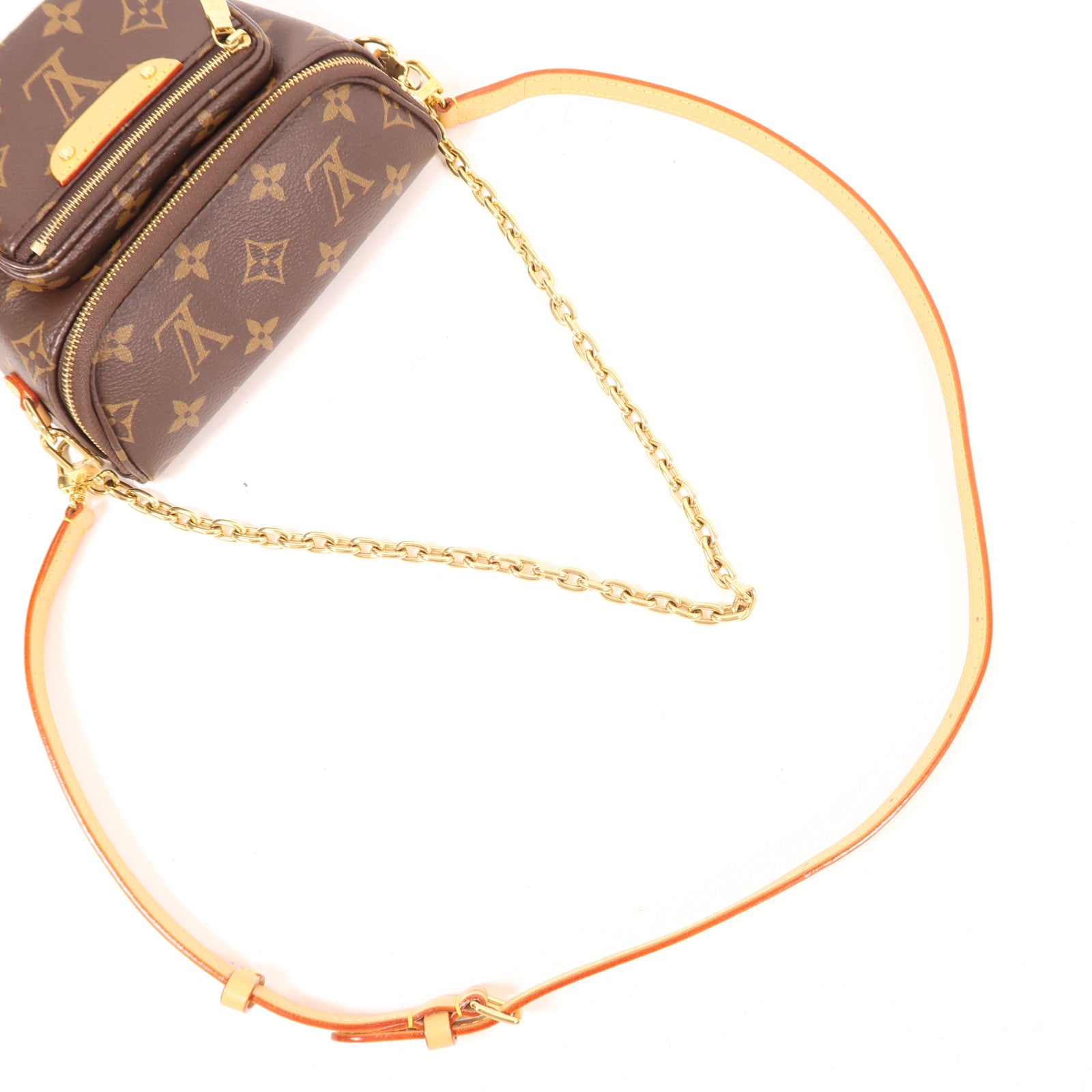 LOUIS VUITTON 【激減優惠】Monogram Mini Bumbag金扣手挽肩背兩用袋棕色