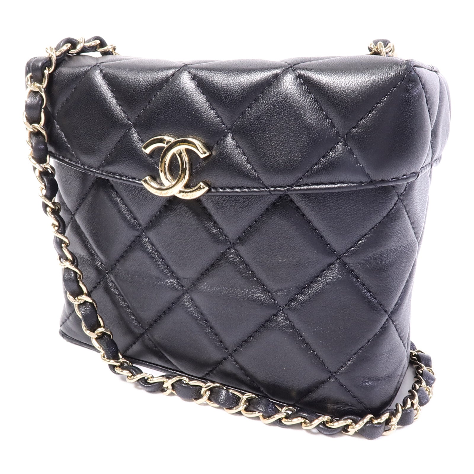 CHANEL 羊皮皮革Chain Shoulder鏈帶肩背袋
