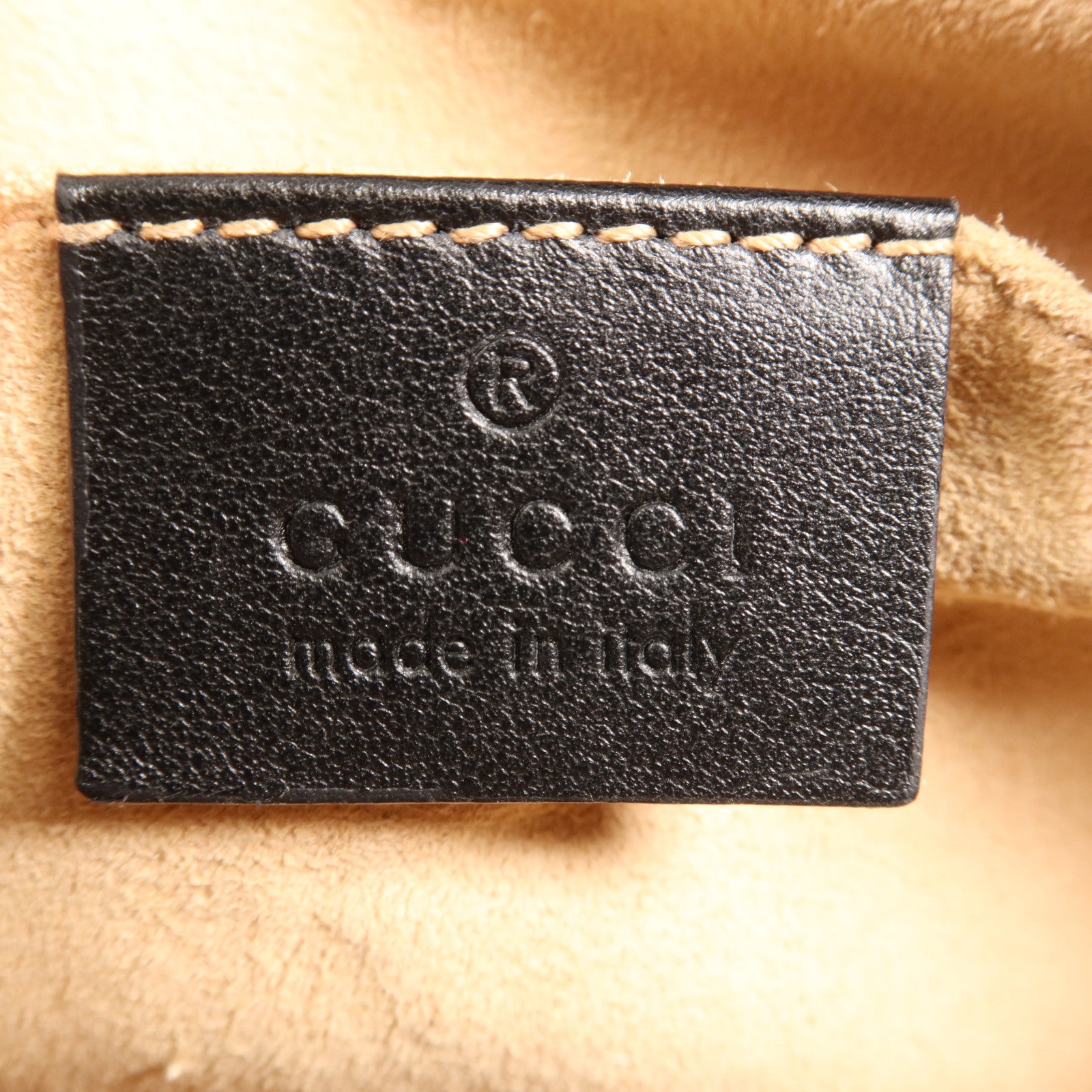 GUCCI 牛皮皮革GG Marmont金扣肩背袋