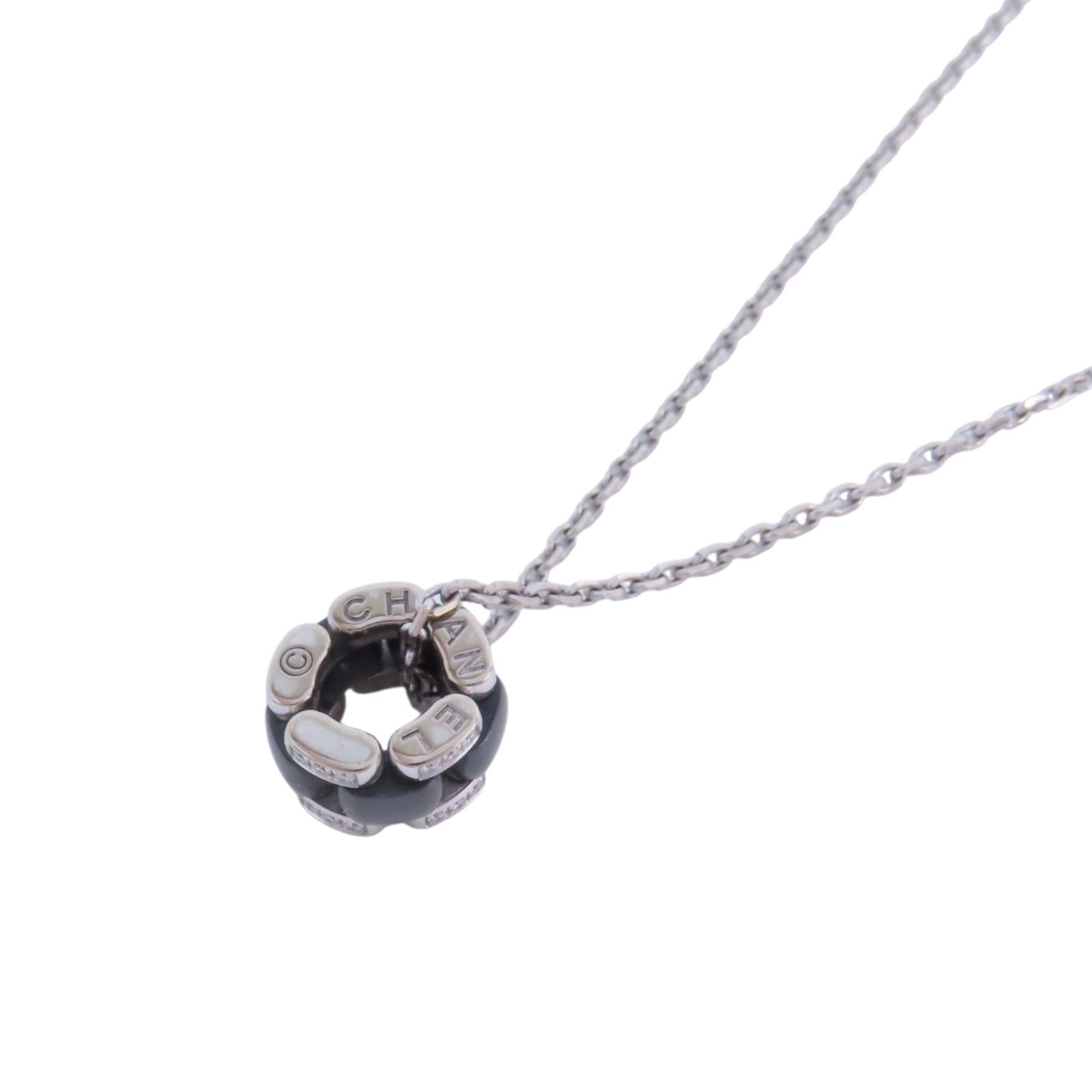 CHANEL 【激減優惠】18K白金/陶瓷Ceramics Ultra Diamond Necklace鑽石項鏈