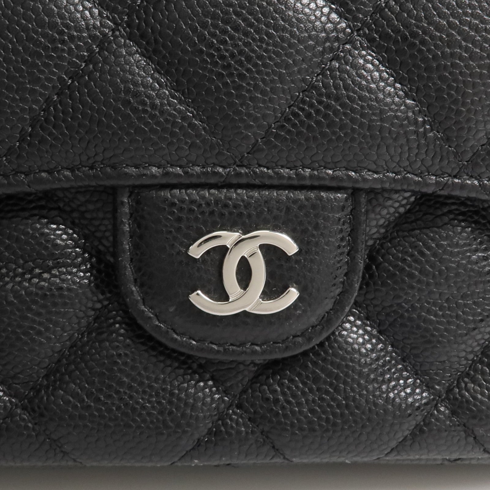 CHANEL 牛皮皮革WOC Wallet On Chain銀扣鏈帶肩背袋