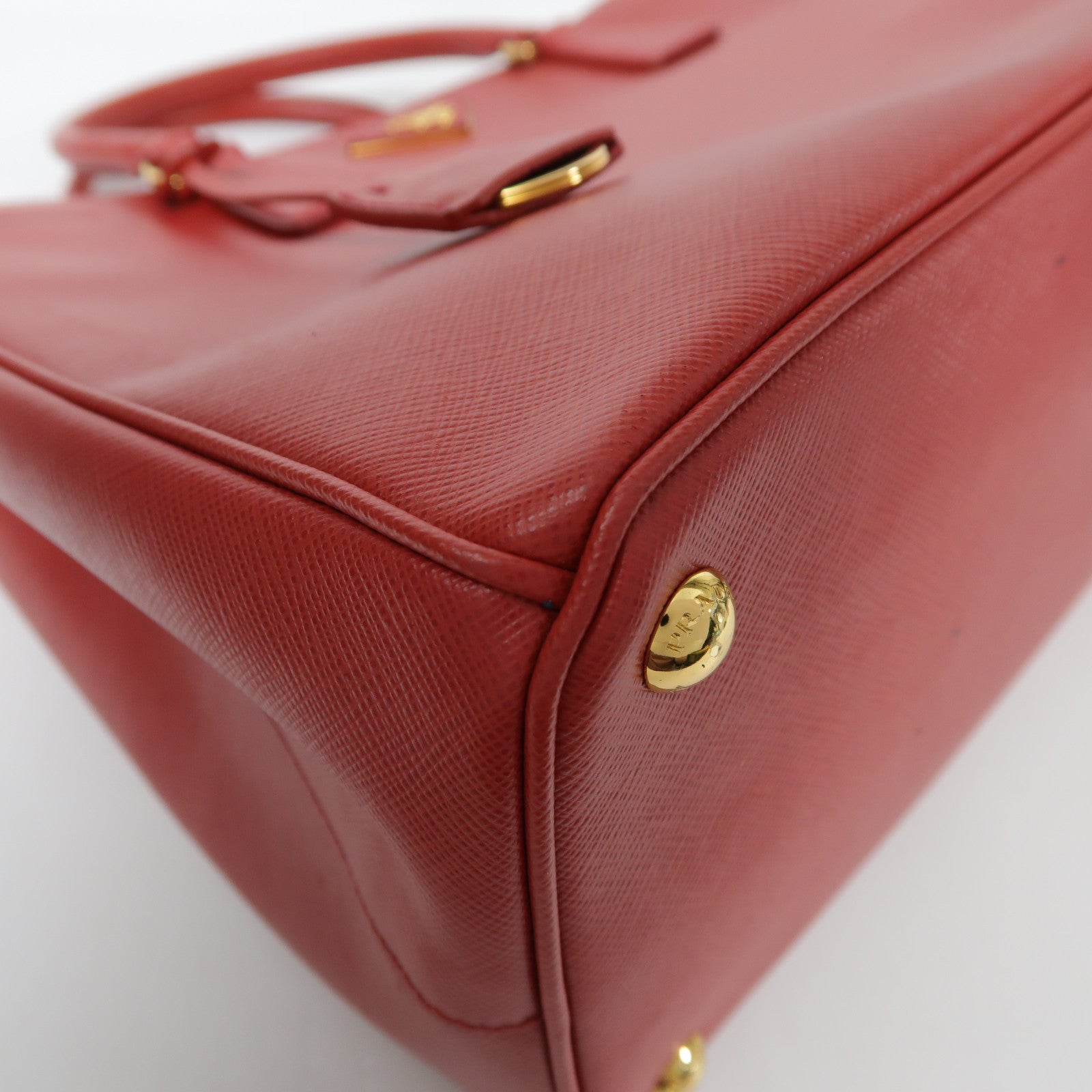 PRADA 牛皮皮革Galleria金扣手挽肩背兩用袋