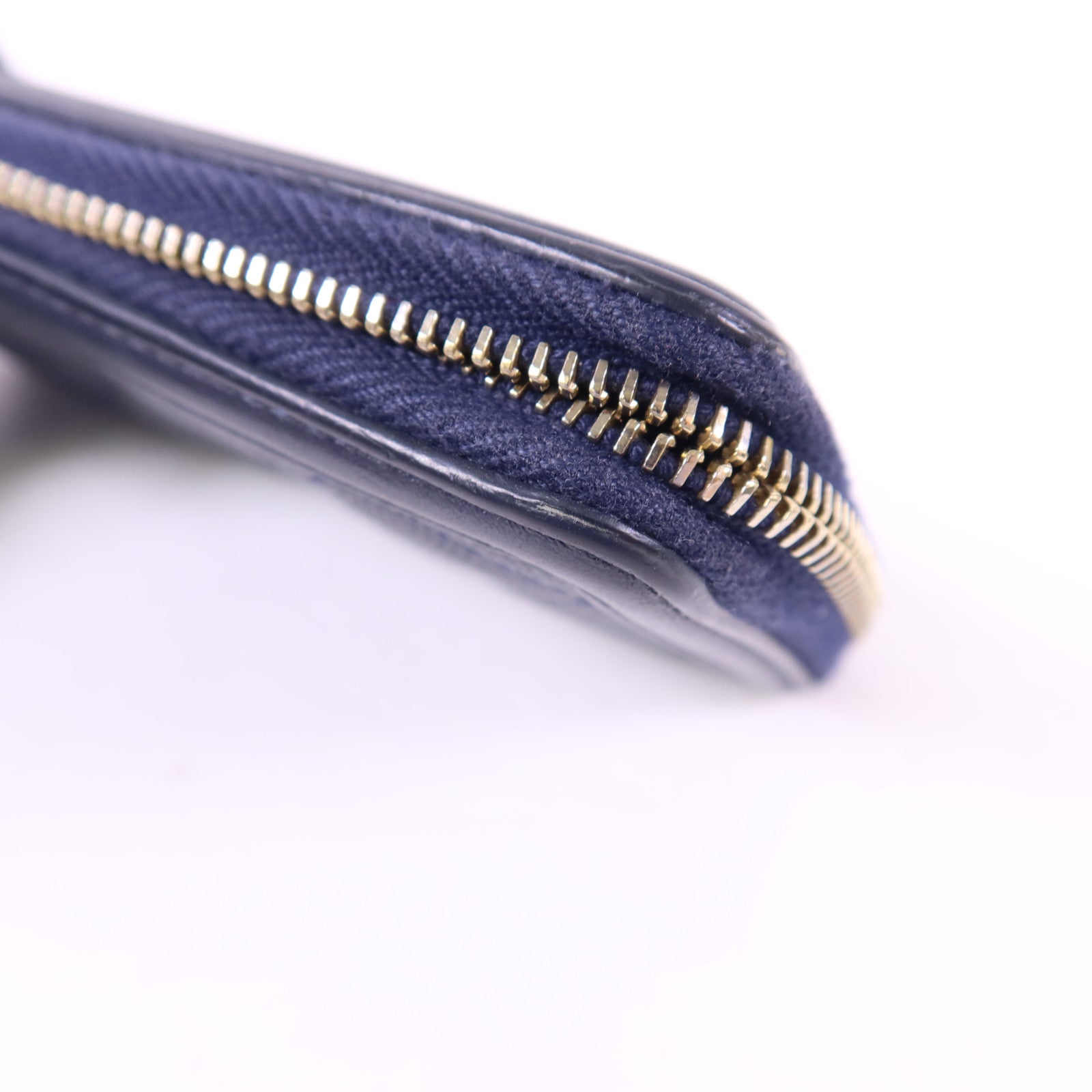 CHANEL 牛皮皮革Zipper Wallet金扣錢包