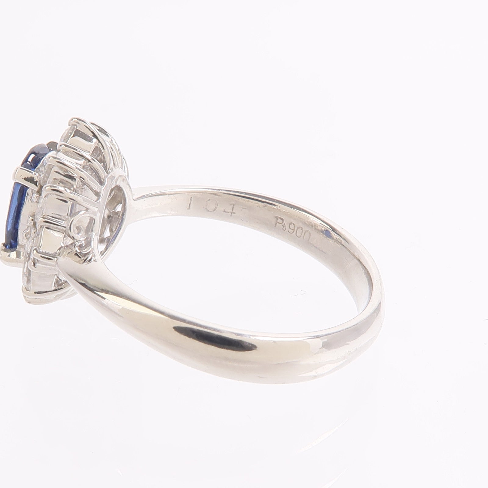 JEWELRY PT900鉑金Sapphire Diamond Ring藍寶石/鑽石戒指