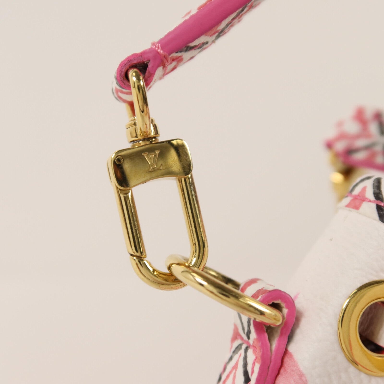 LOUIS VUITTON Monogram Watercolor Giant Nano Noe金扣手挽肩背兩用袋
