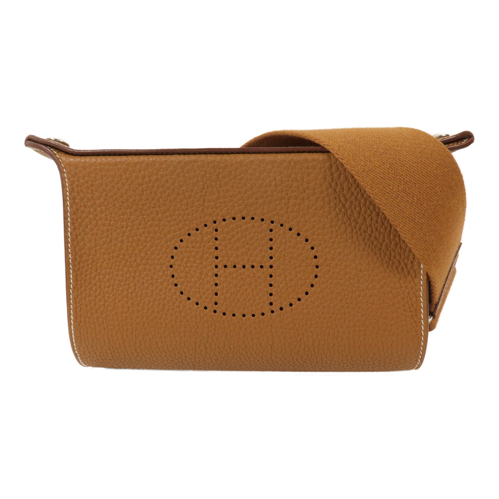 HERMES Togo皮革Videpoches肩背袋Gold