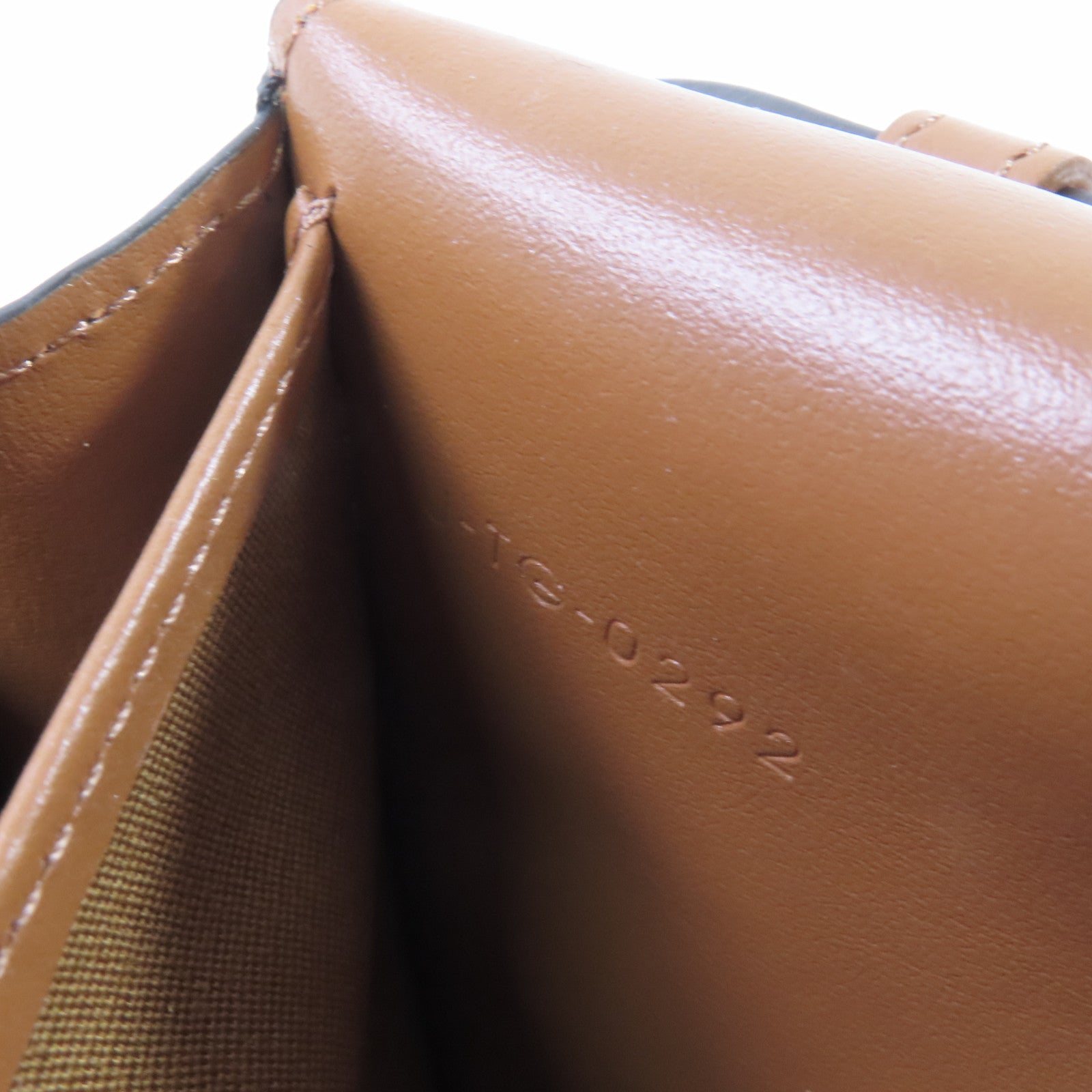 CELINE 塗層帆布Triomphe Wallet On Strap Shoulder Bag金扣肩背袋啡色