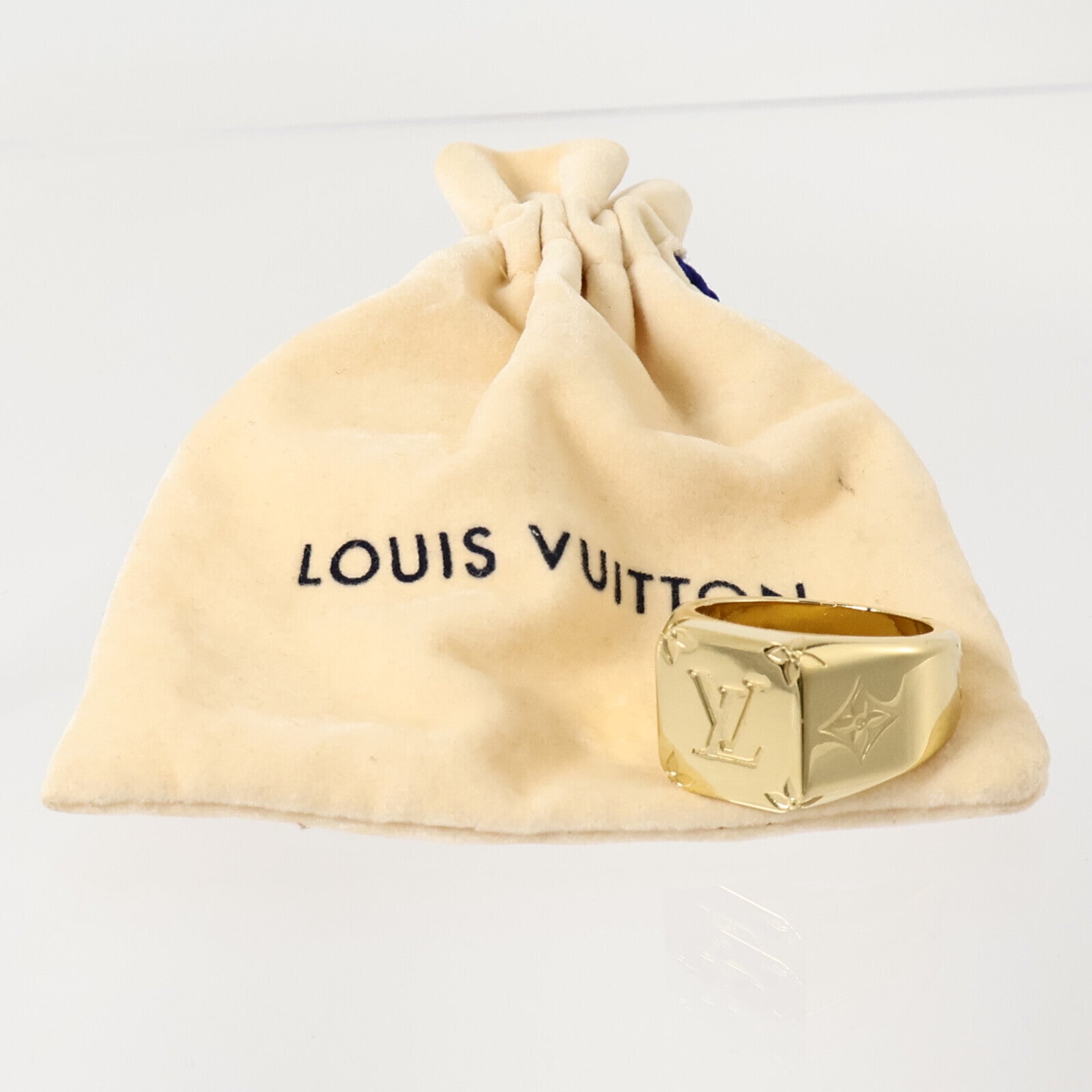 LOUIS VUITTON 金屬Monogram Signet Ring戒指