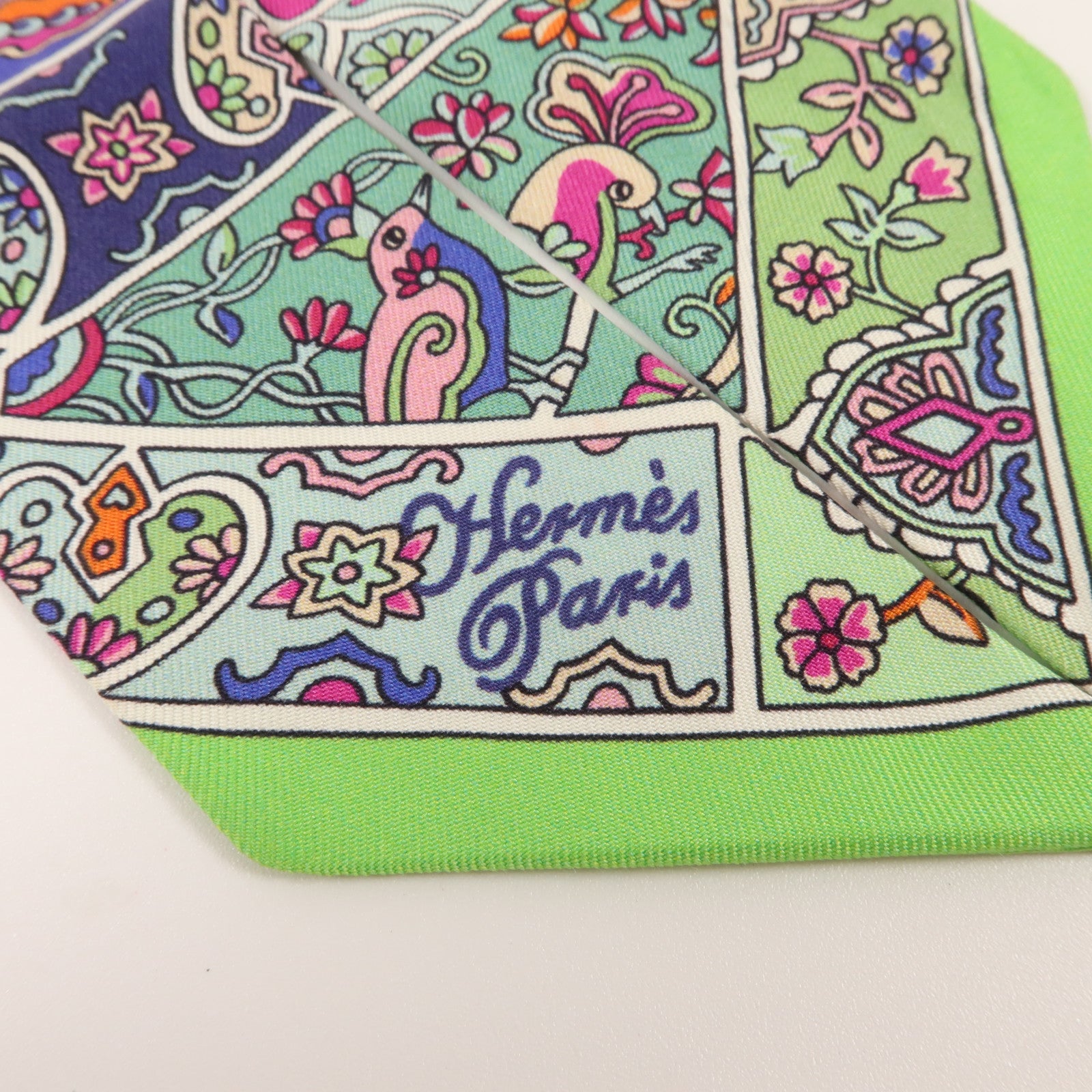 HERMES 絲質Twilly絲巾