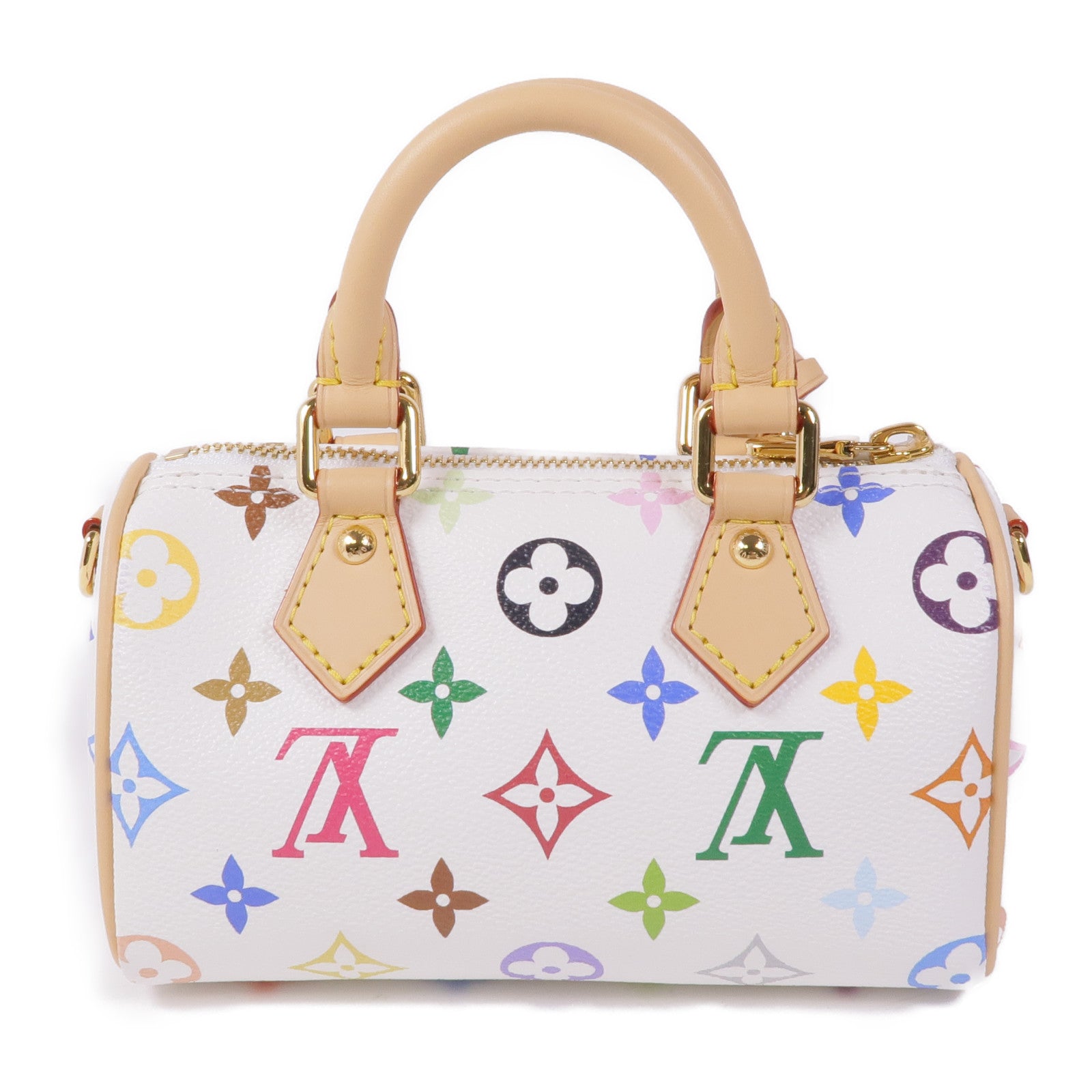 LOUIS VUITTON Monogram Multicolore LV x TM Nano Speedy金扣手挽肩背兩用袋