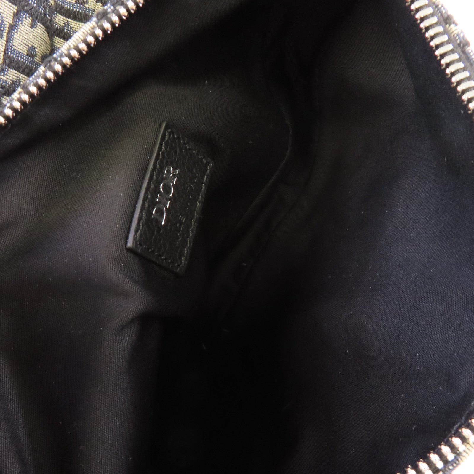 Dior 【激減優惠】Oblique帆布Saddle Shoulder Bag銀扣肩背袋寶藍色