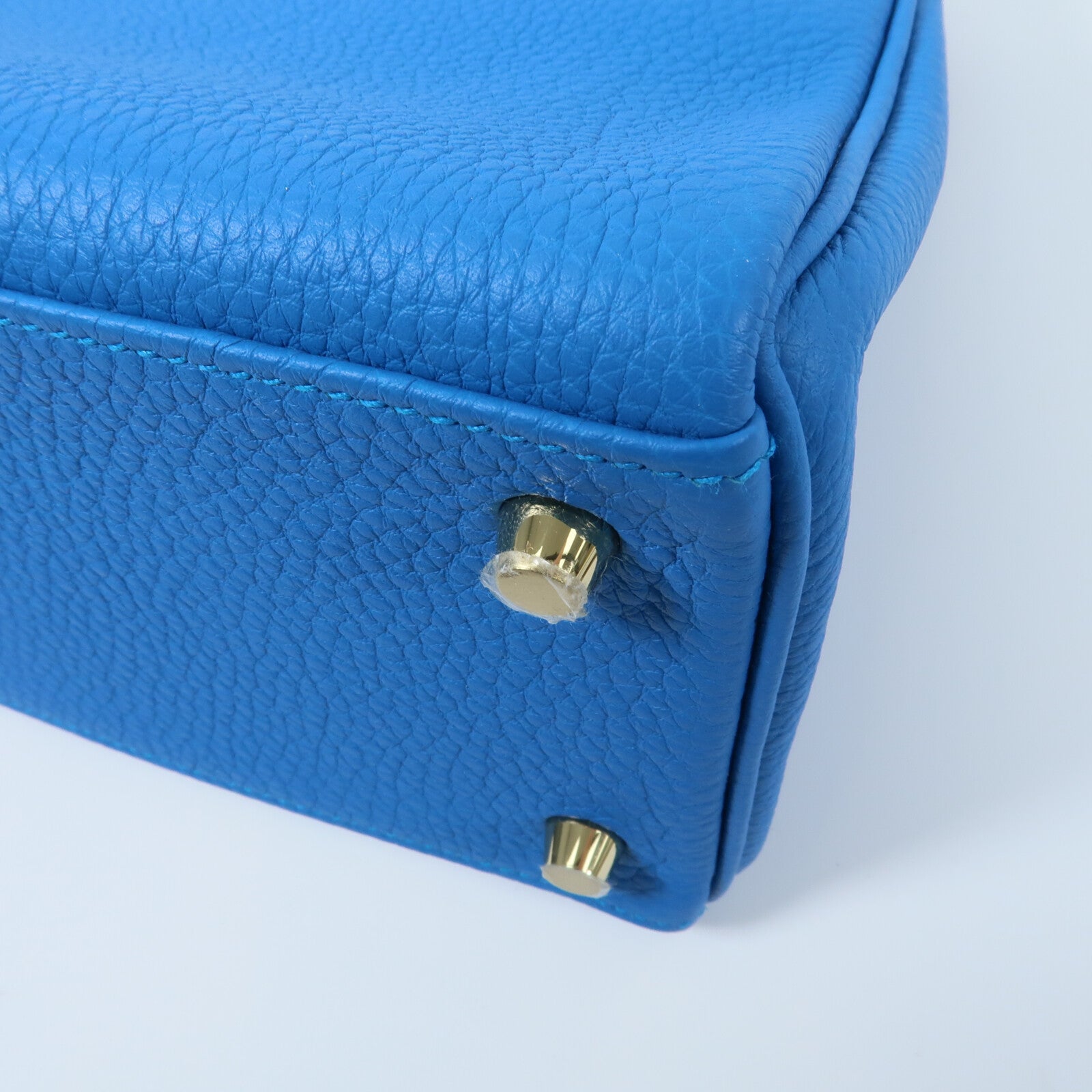 HERMES Togo皮革Kelly 28手挽肩背兩用袋Bleu Zanzibar