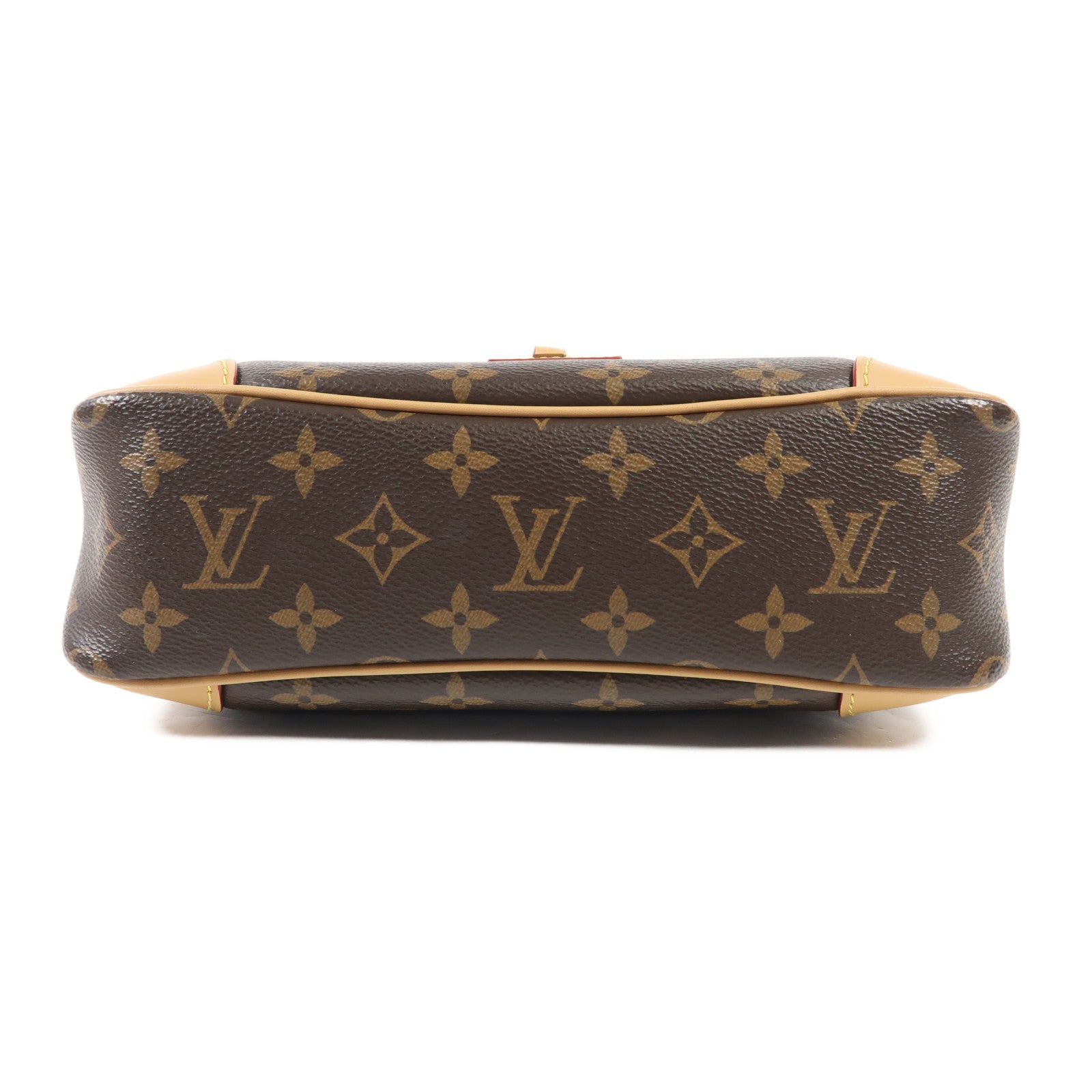 LOUIS VUITTON Monogram Macassar Odeon PM金扣手挽袋