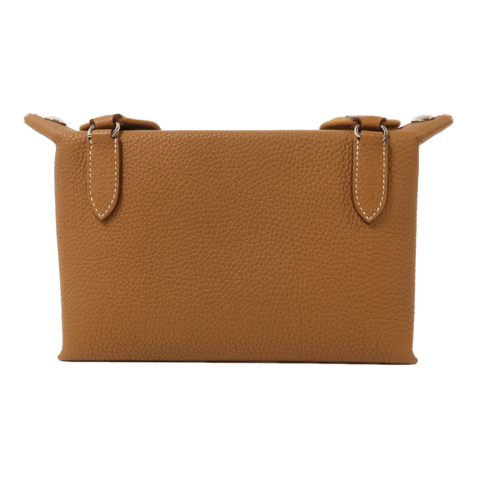 HERMES Togo皮革Videpoches肩背袋Gold