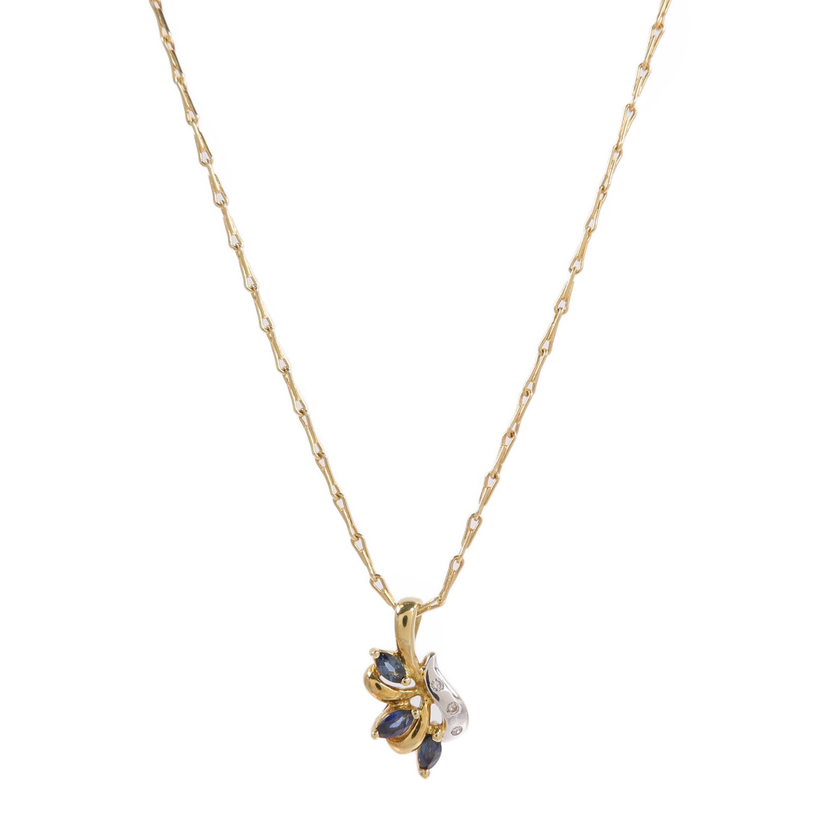 JEWELRY 18K黃金/白金Sapphire Necklace藍寶石項鍊