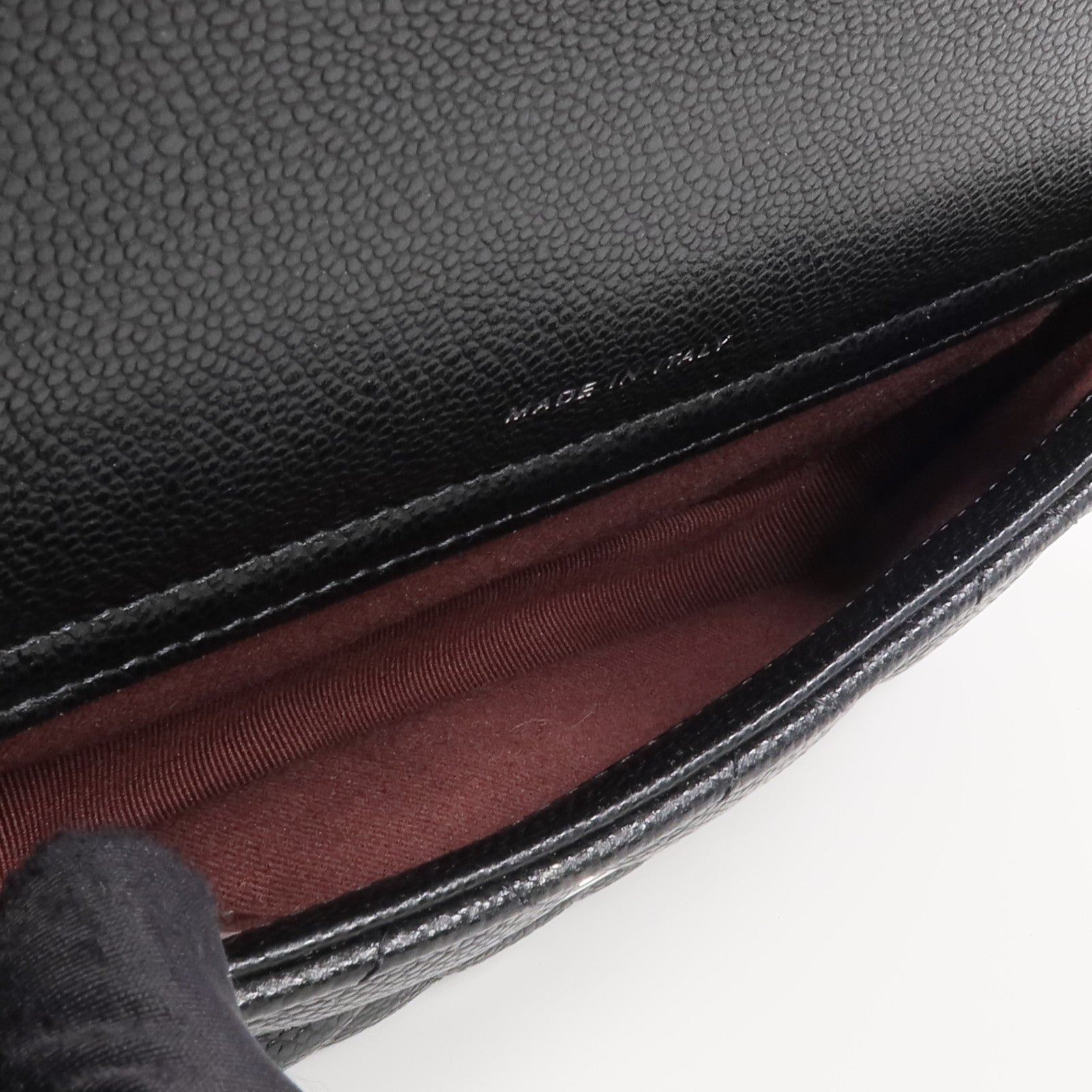 CHANEL 牛皮皮革WOC Wallet On Chain銀扣鏈帶肩背袋