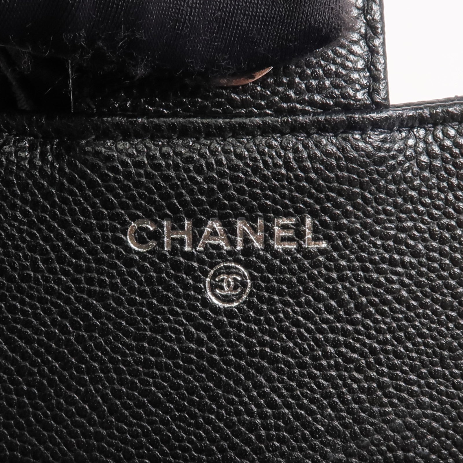 CHANEL 牛皮皮革WOC Wallet On Chain銀扣鏈帶肩背袋