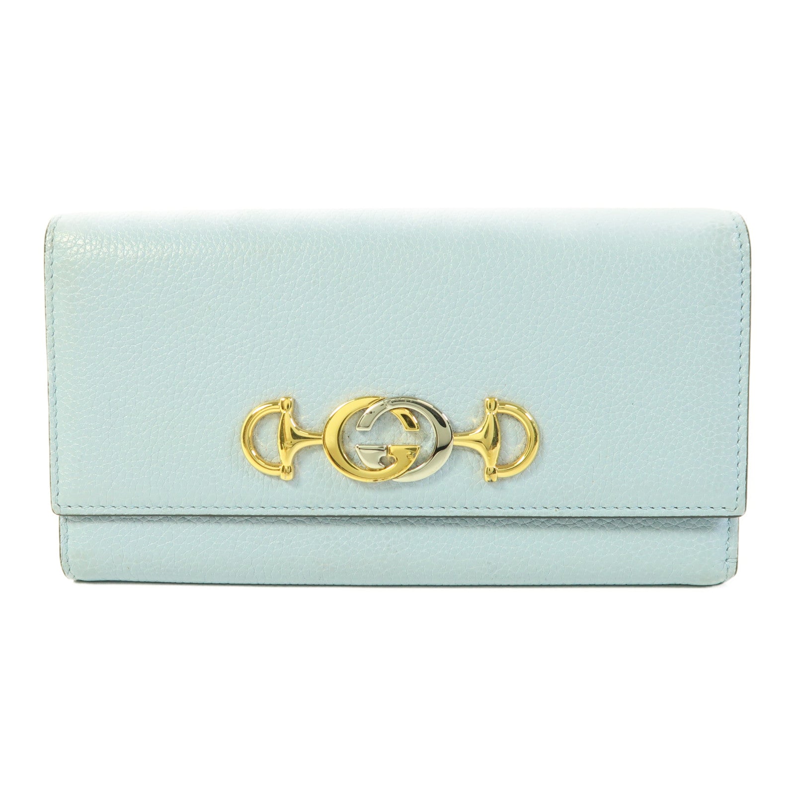 GUCCI 牛皮皮革Long Wallet金扣長錢包