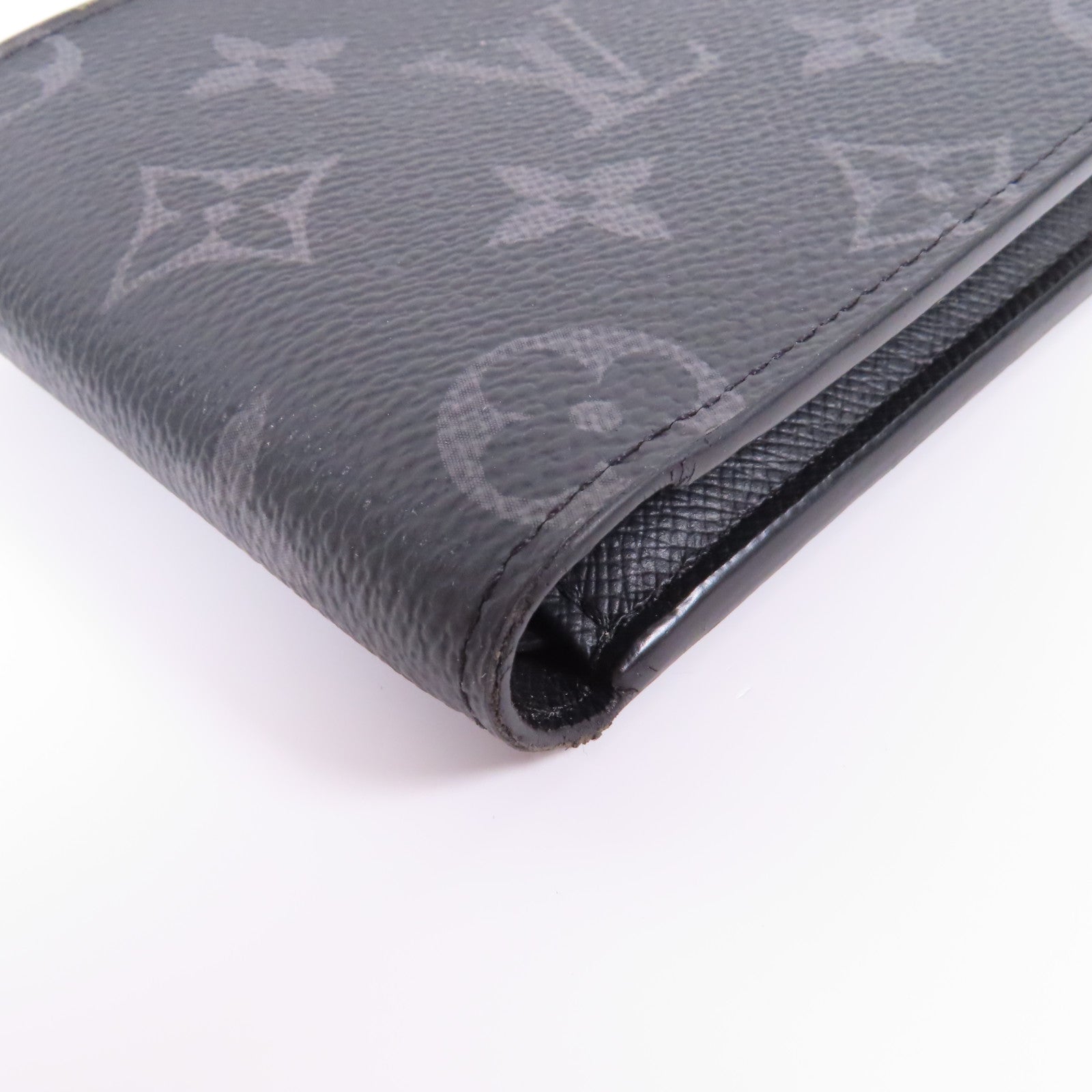 LOUIS VUITTON Monogram Eclipse Slender錢包黑色