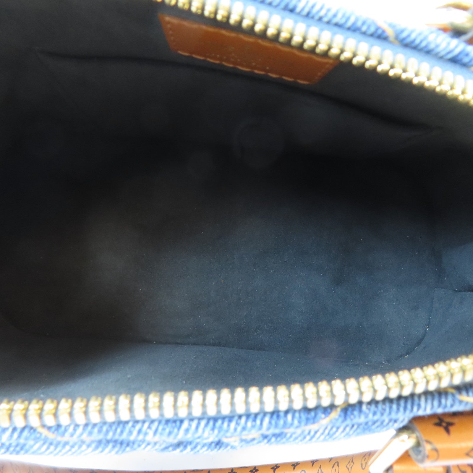 LOUIS VUITTON 【激減優惠】Monogram Denim Alma BB金扣手挽肩背兩用袋藍色/啡色