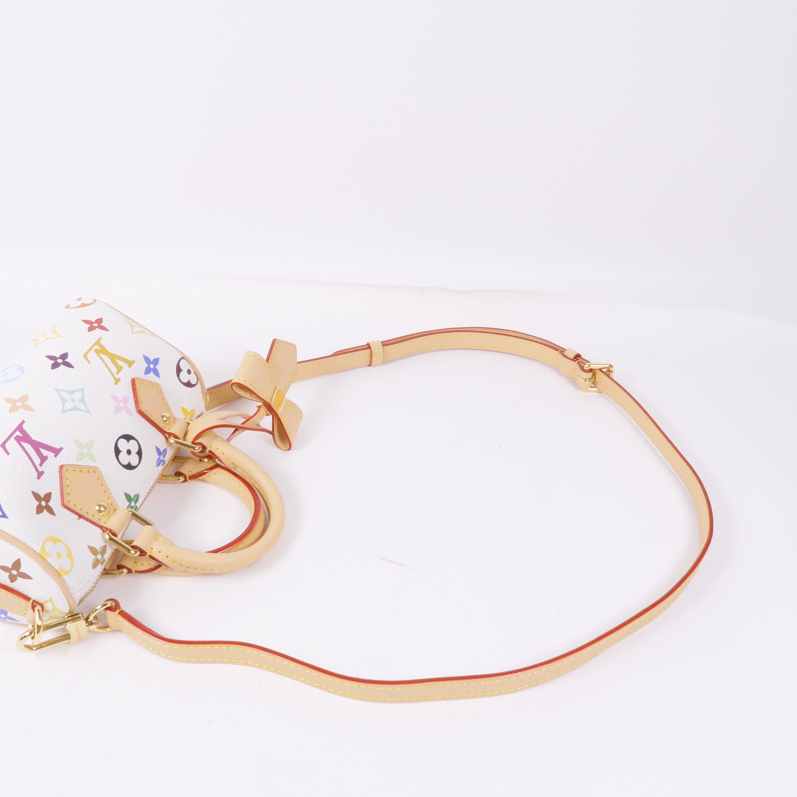 LOUIS VUITTON Monogram Multicolore LV x TM Nano Speedy金扣手挽肩背兩用袋