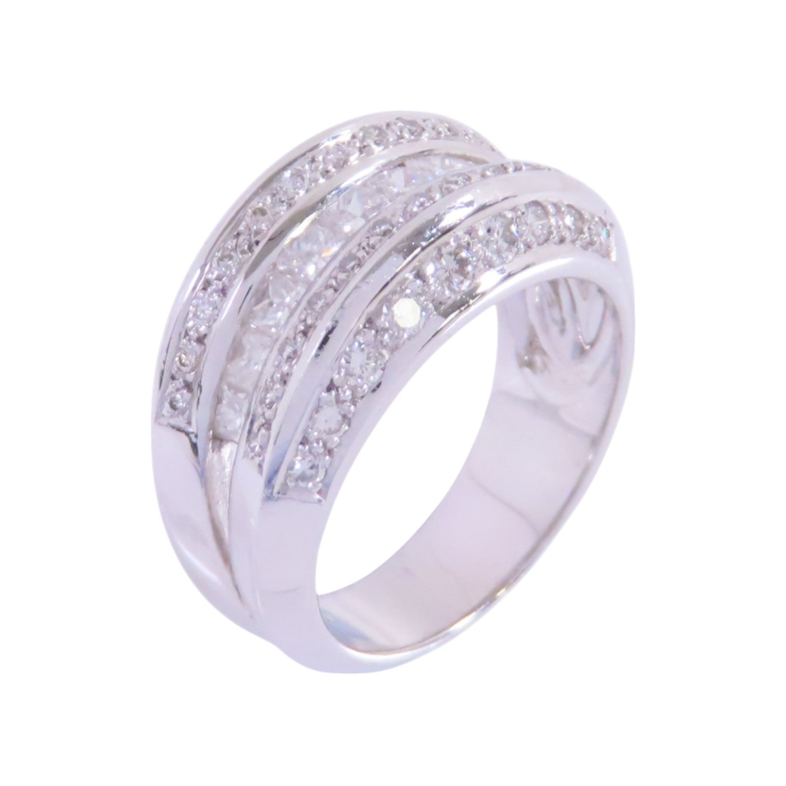 JEWELRY 【激減優惠】PT900鉑金/鑽石Diamond Ring戒指US#6.5
