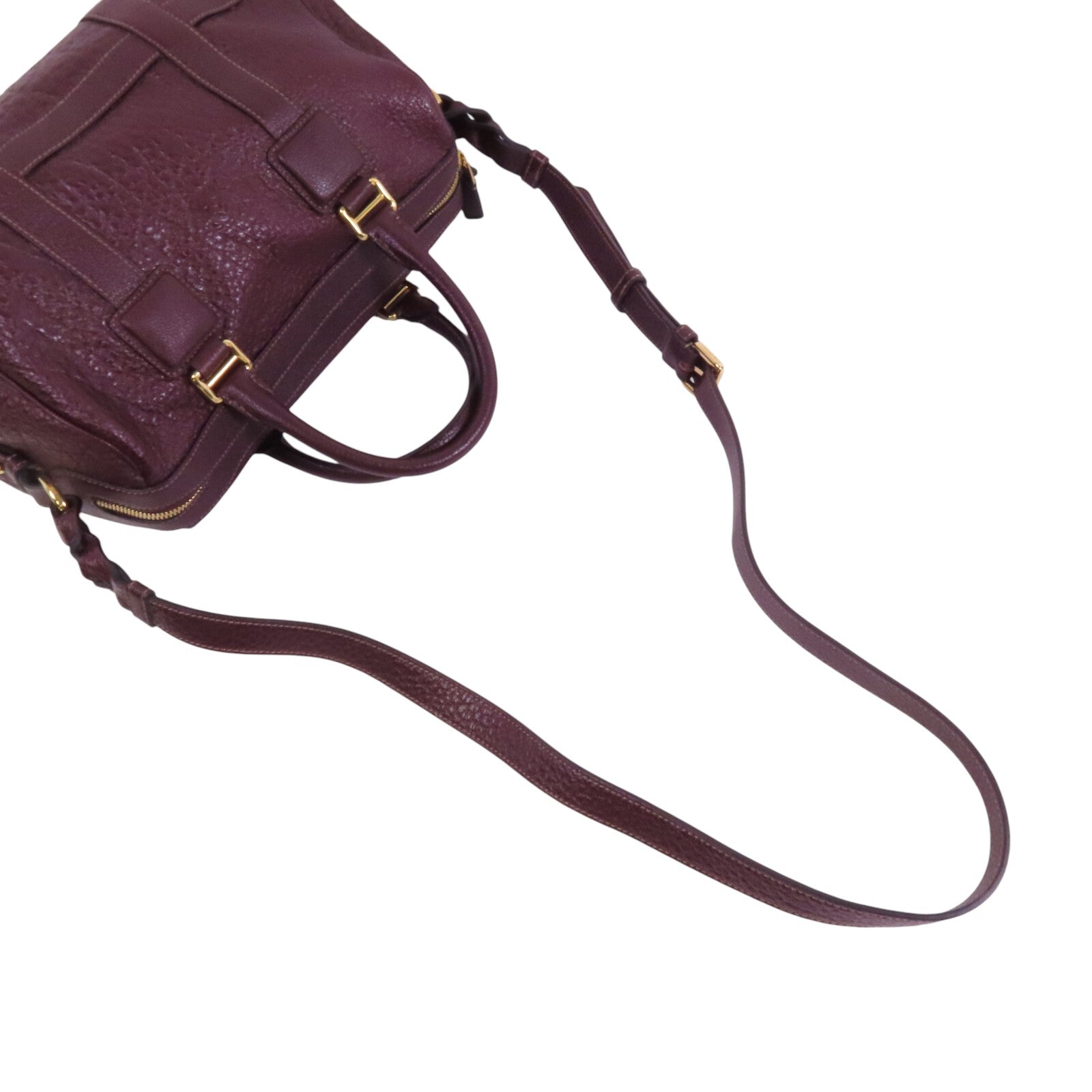 LOEWE 牛皮皮革Shoulder Bag金扣手挽肩背兩用袋