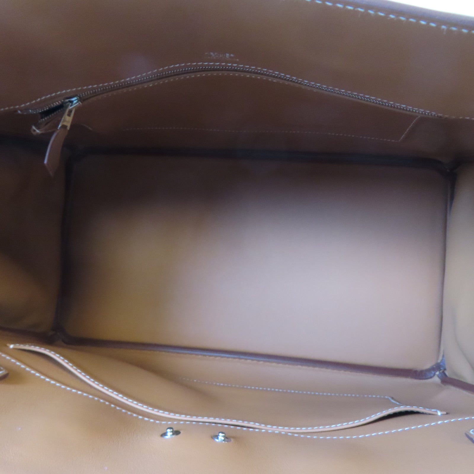 HERMES 【激減優惠】Swift皮革Birkin 35銀扣手挽袋啡色