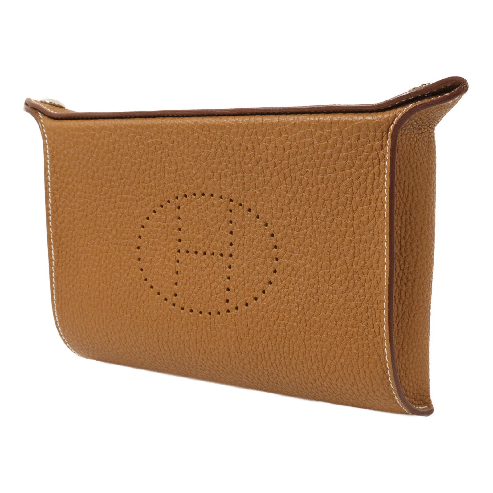 HERMES Togo皮革Videpoches肩背袋Gold